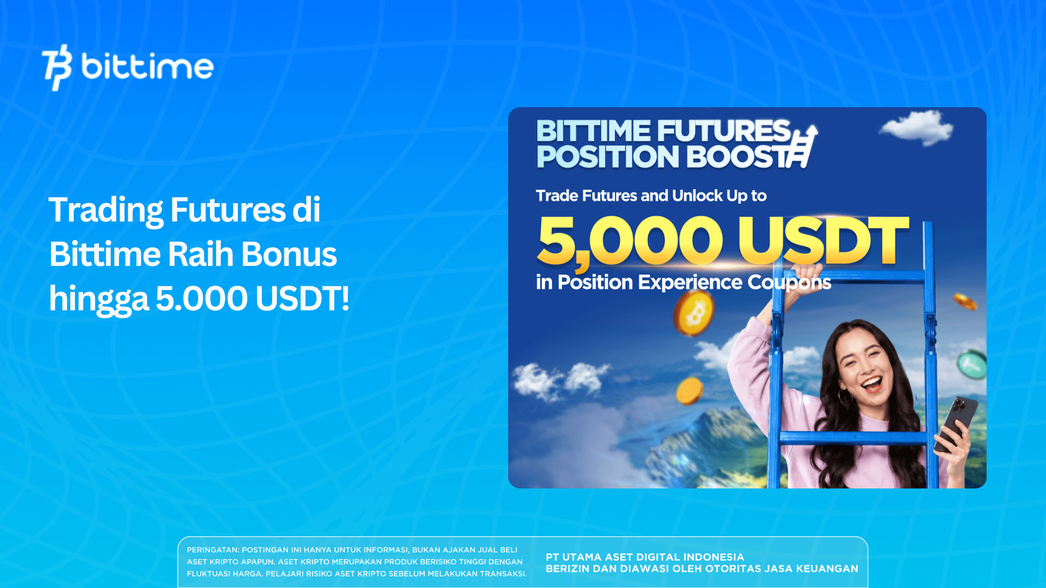 Trading Futures di Bittime Raih Bonus hingga 5.000 USDT!