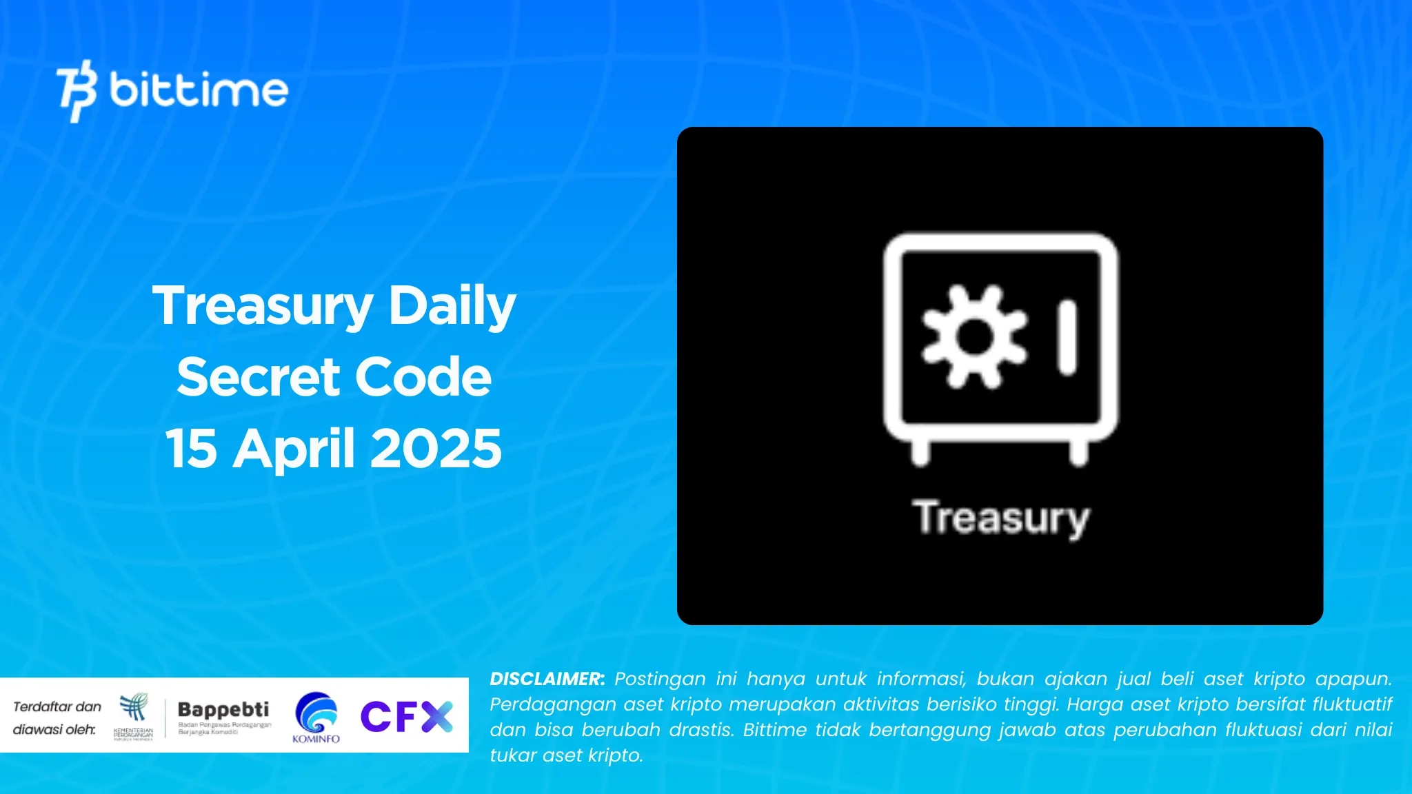 Treasury Daily Secret Code 15 April 2025