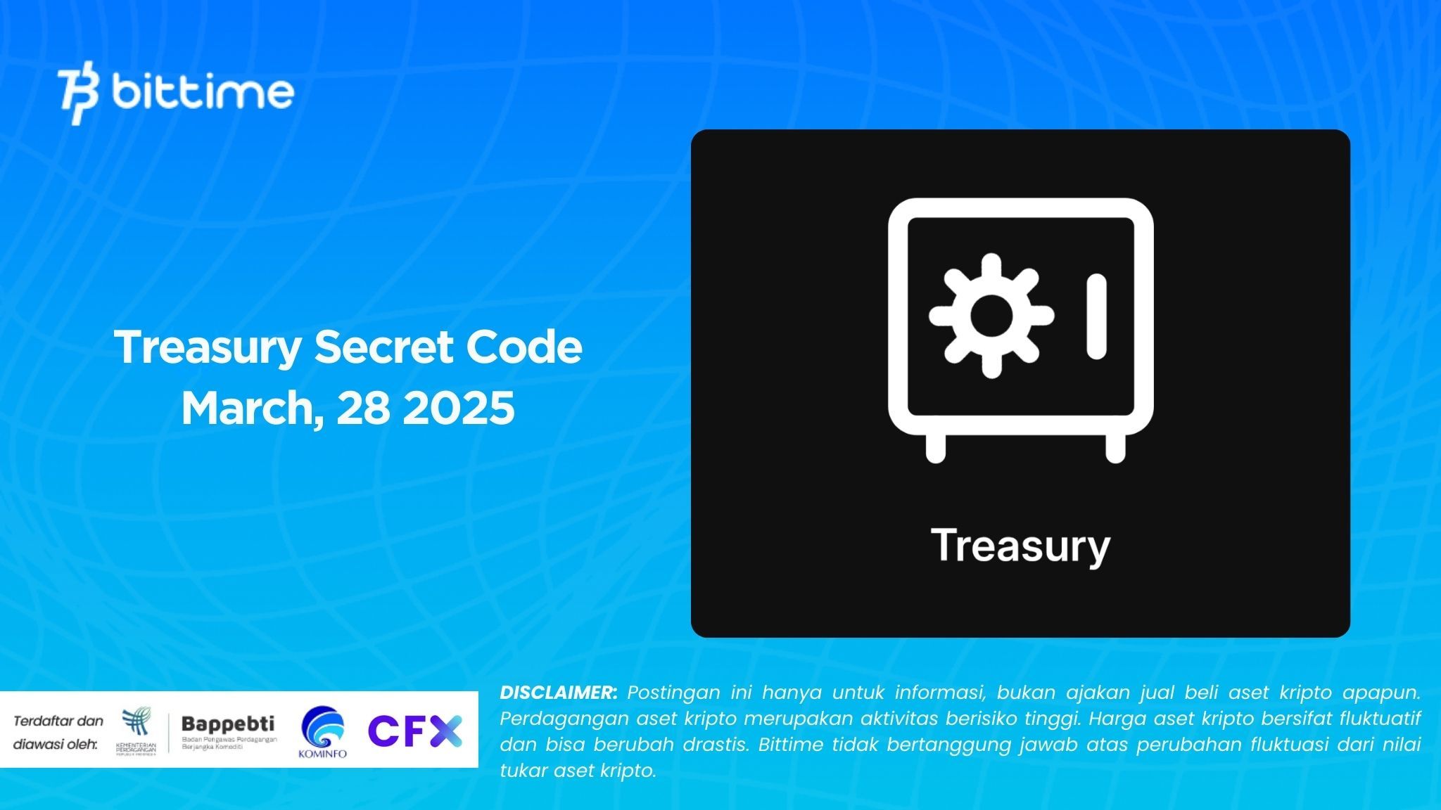 Treasury Secret Code 28 Maret 2025