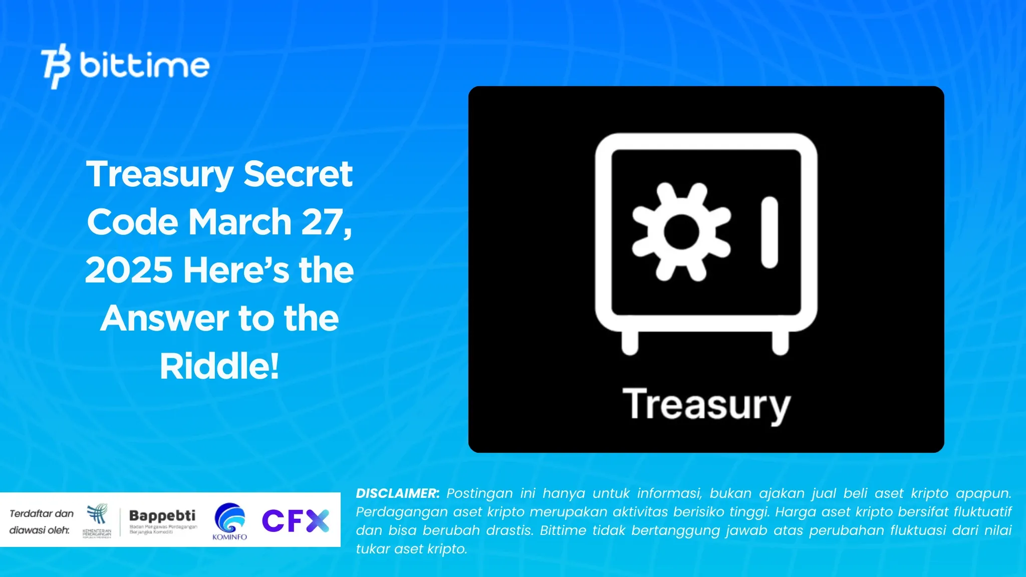 Treasury Secret Code March 27, 2025 Here’s the Answer to the Riddle!.webp