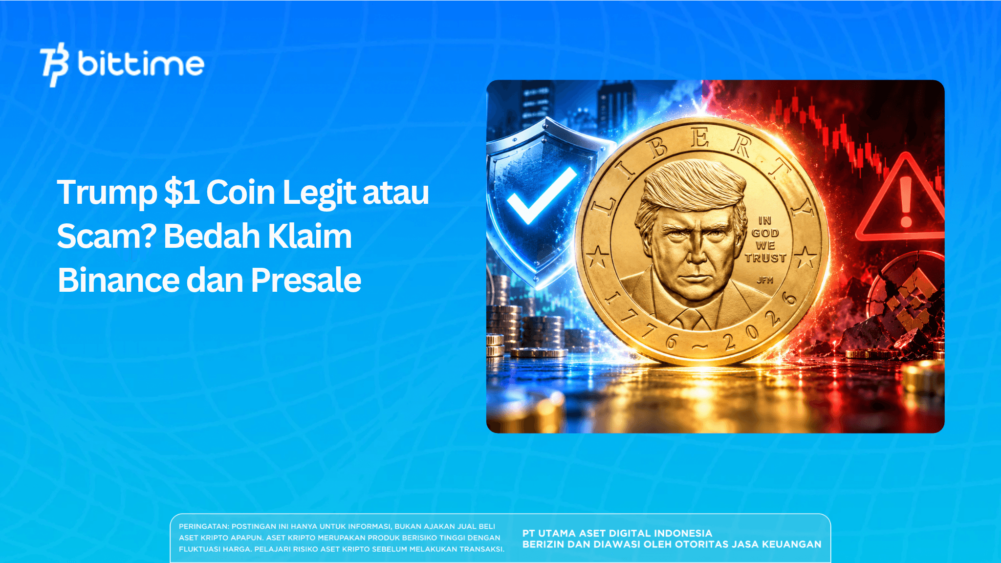 Trump $1 Coin Legit atau Scam? Bedah Klaim Binance dan Presale