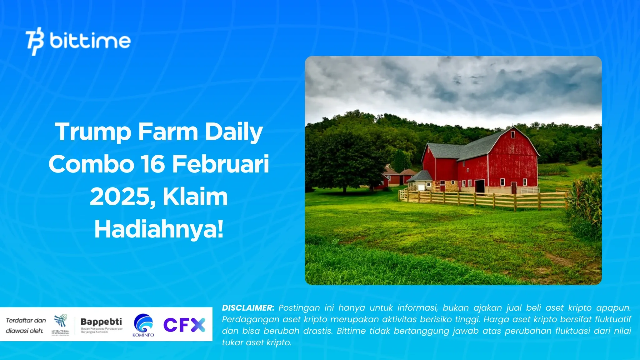Trump Farm Daily Combo 16 Februari 2025, Klaim Hadiahnya!