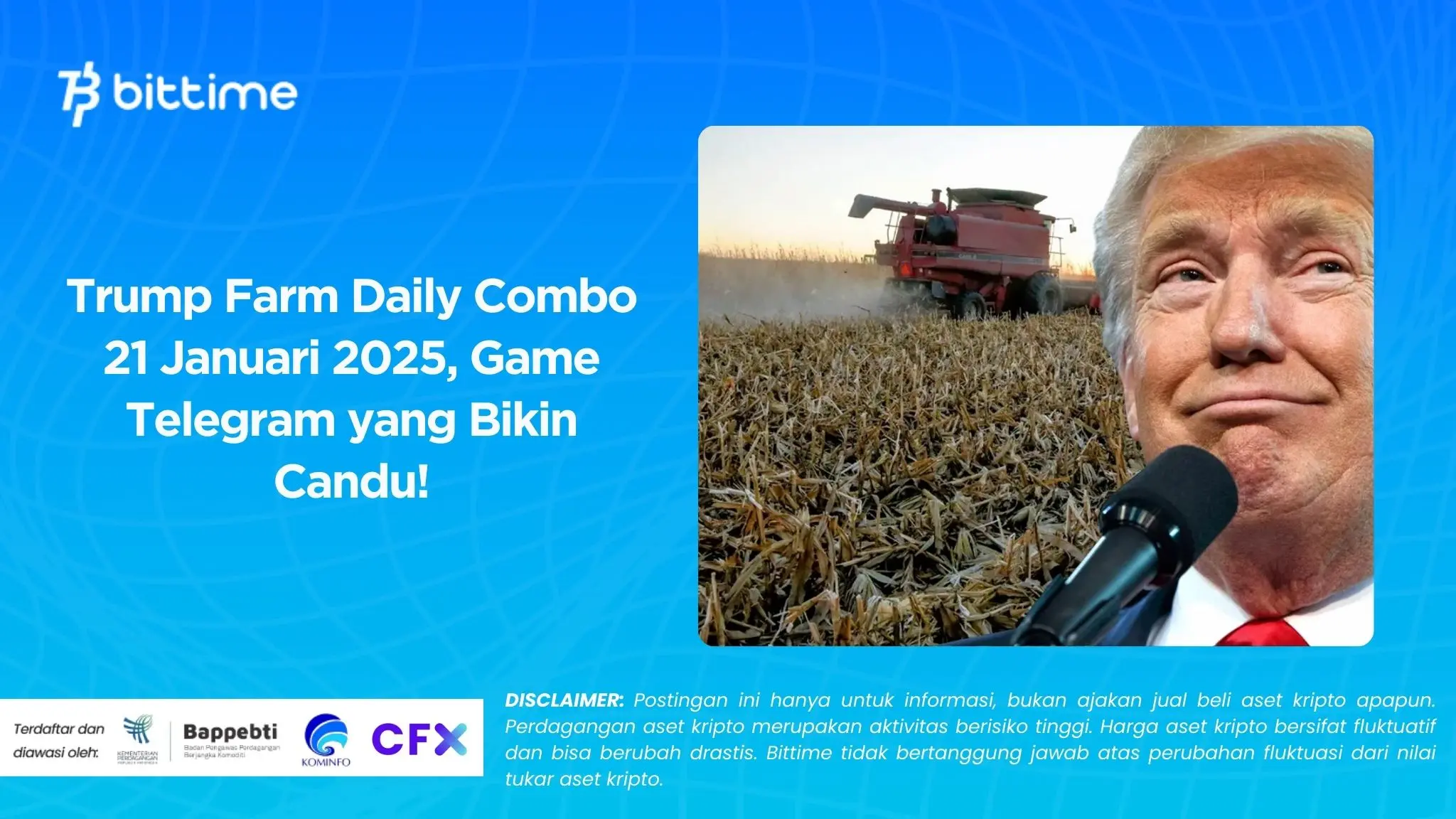 Trump Farm Daily Combo 21 Januari 2025, Game Telegram yang Bikin Candu!