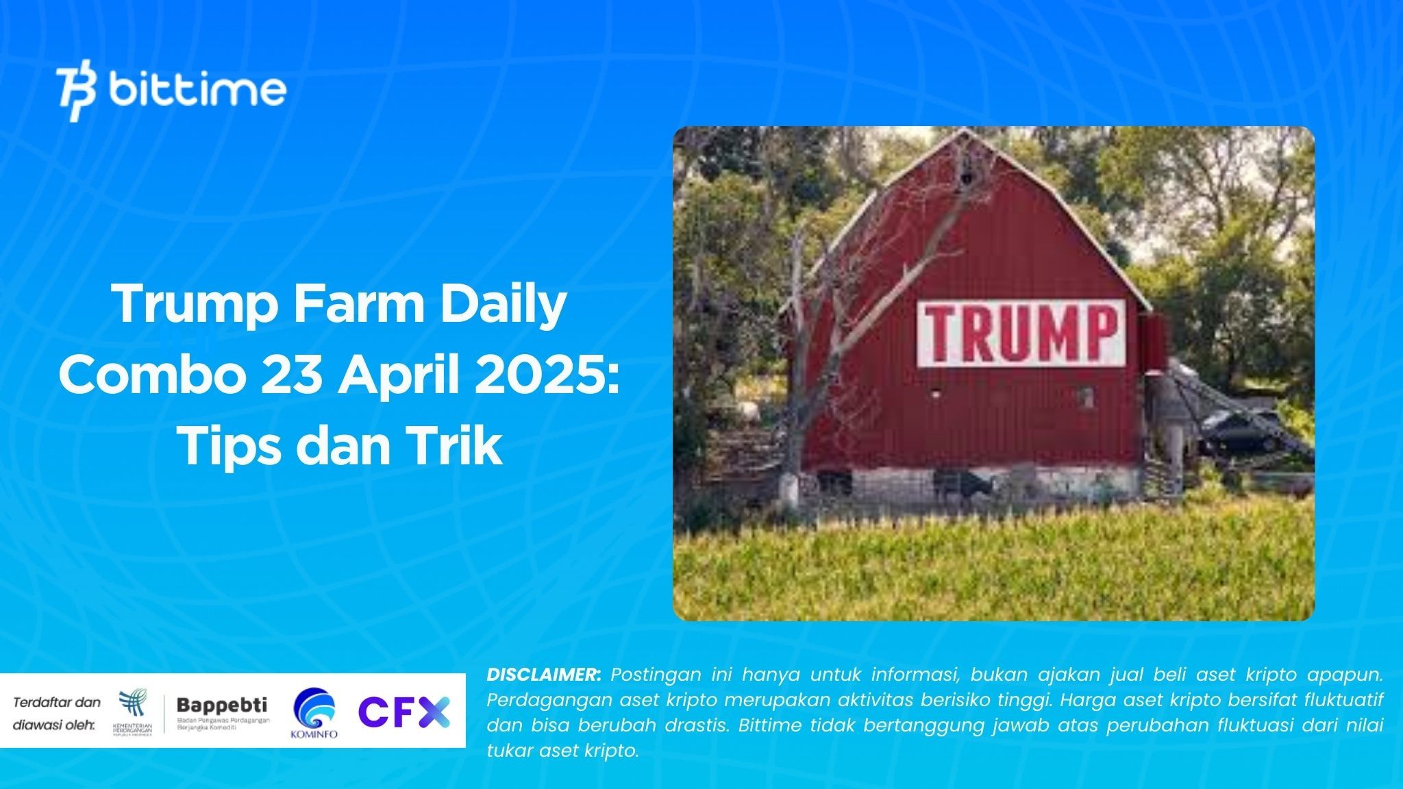 Trump Farm Daily Combo 23 April 2025 Tips dan Trik.