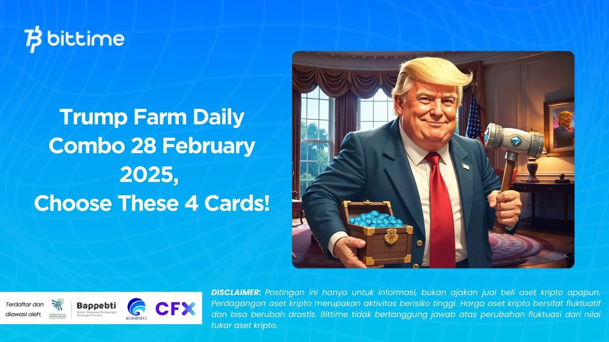 Trump Farm Daily Combo 28 February 2025, Choose These 4 Cards!.webp