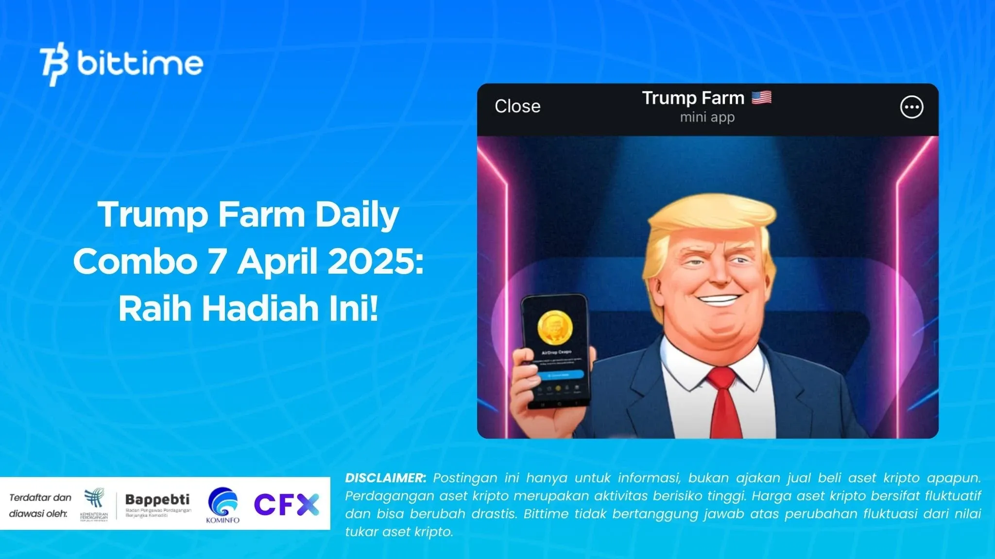 Trump Farm Daily Combo 7 April 2025: Raih Hadiah Ini!