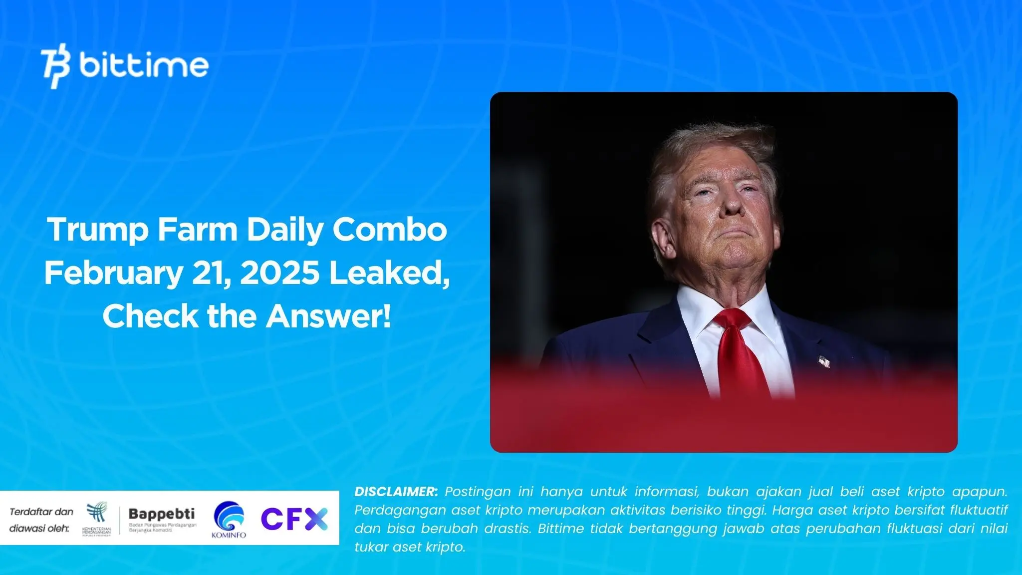 Trump Farm Daily Combo February 21, 2025 Leaked, Check the Answer!