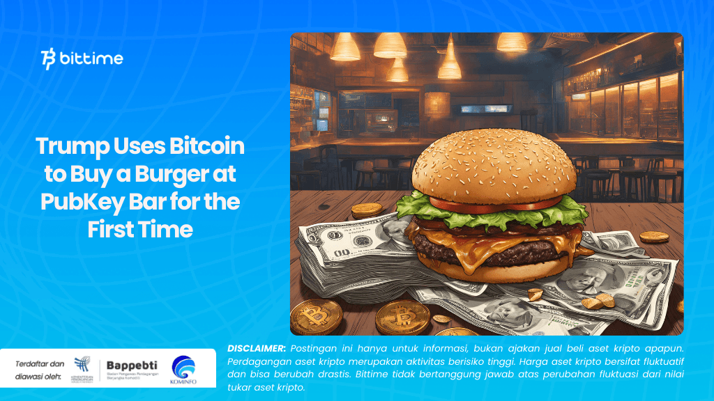 Trump Uses Bitcoin to Buy a Burger at PubKey Bar for the First Time