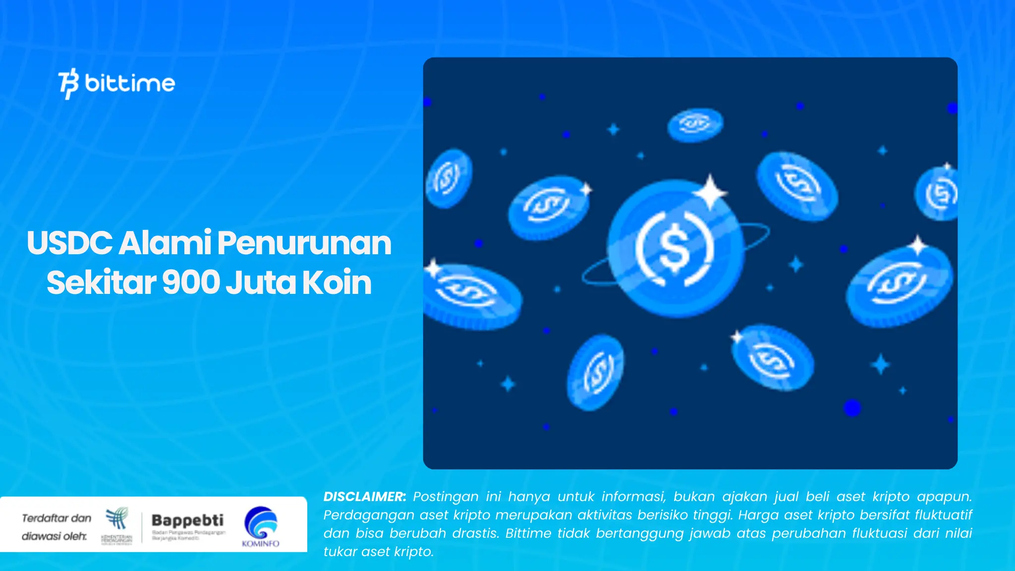 USDC Alami Penurunan Sekitar 900 Juta Koin