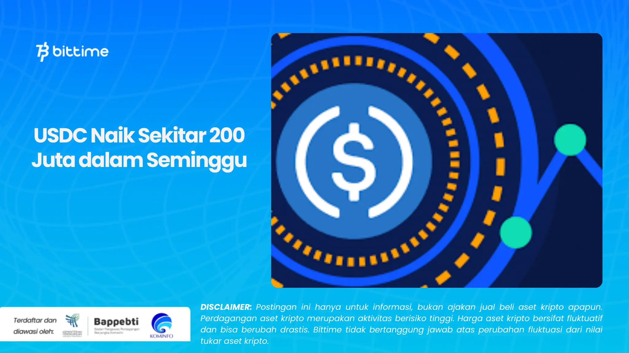 USDC Naik Sekitar 200 Juta dalam Seminggu