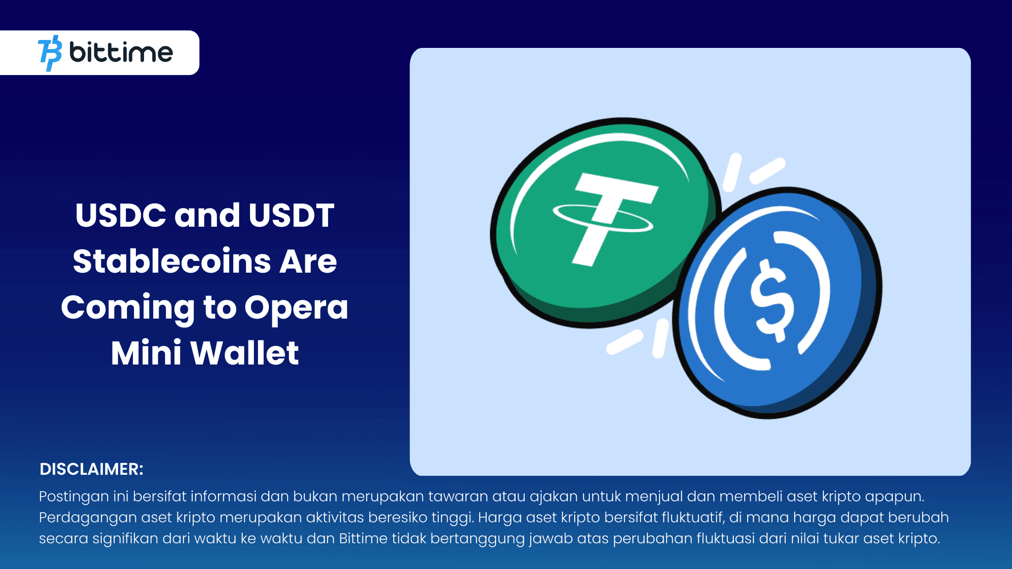 USDC and USDT Stablecoins Are Coming to Opera Mini Wallet