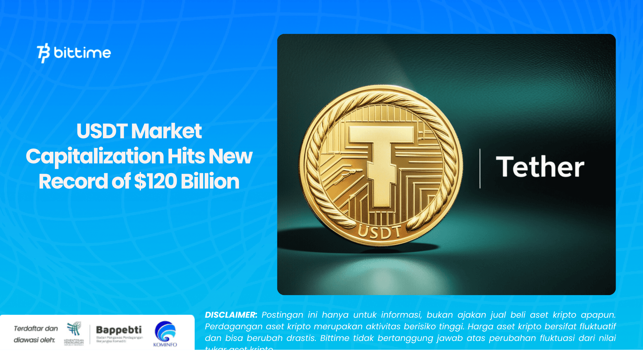 USDT Market Capitalization Hits New Record of $120 Billion