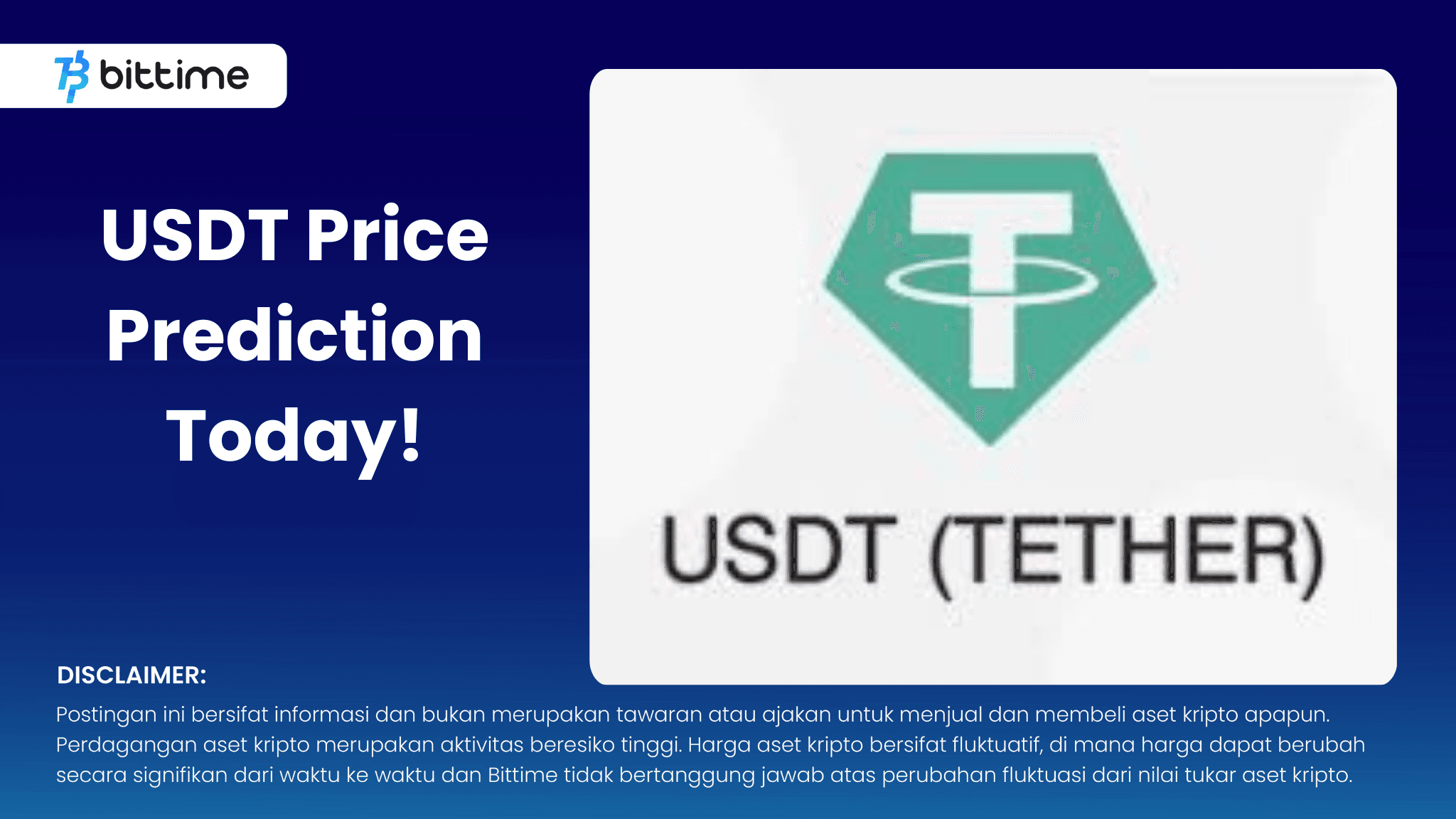 USDT Price Prediction Today!