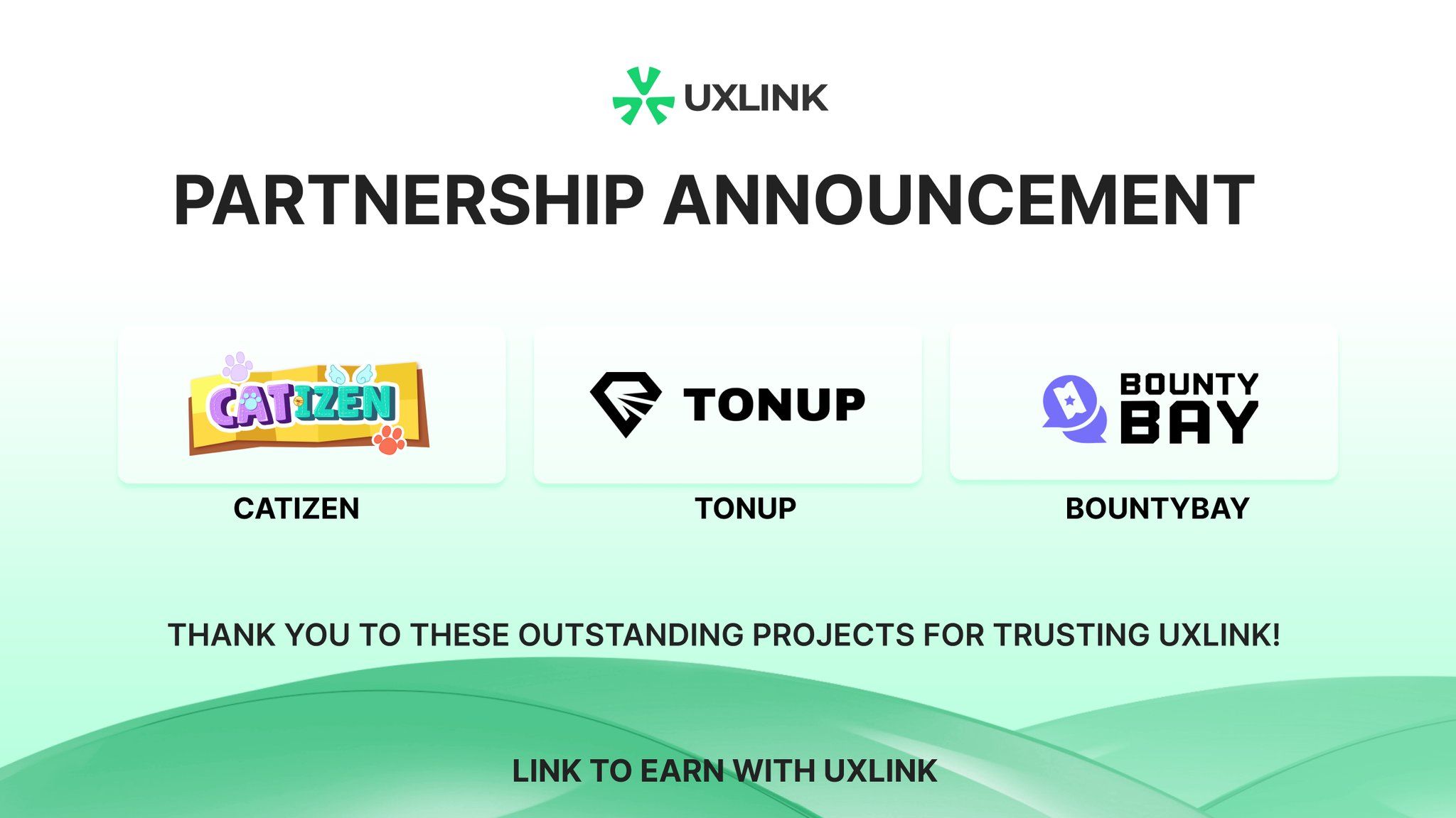 UXLINK Partnership with TON.jfif