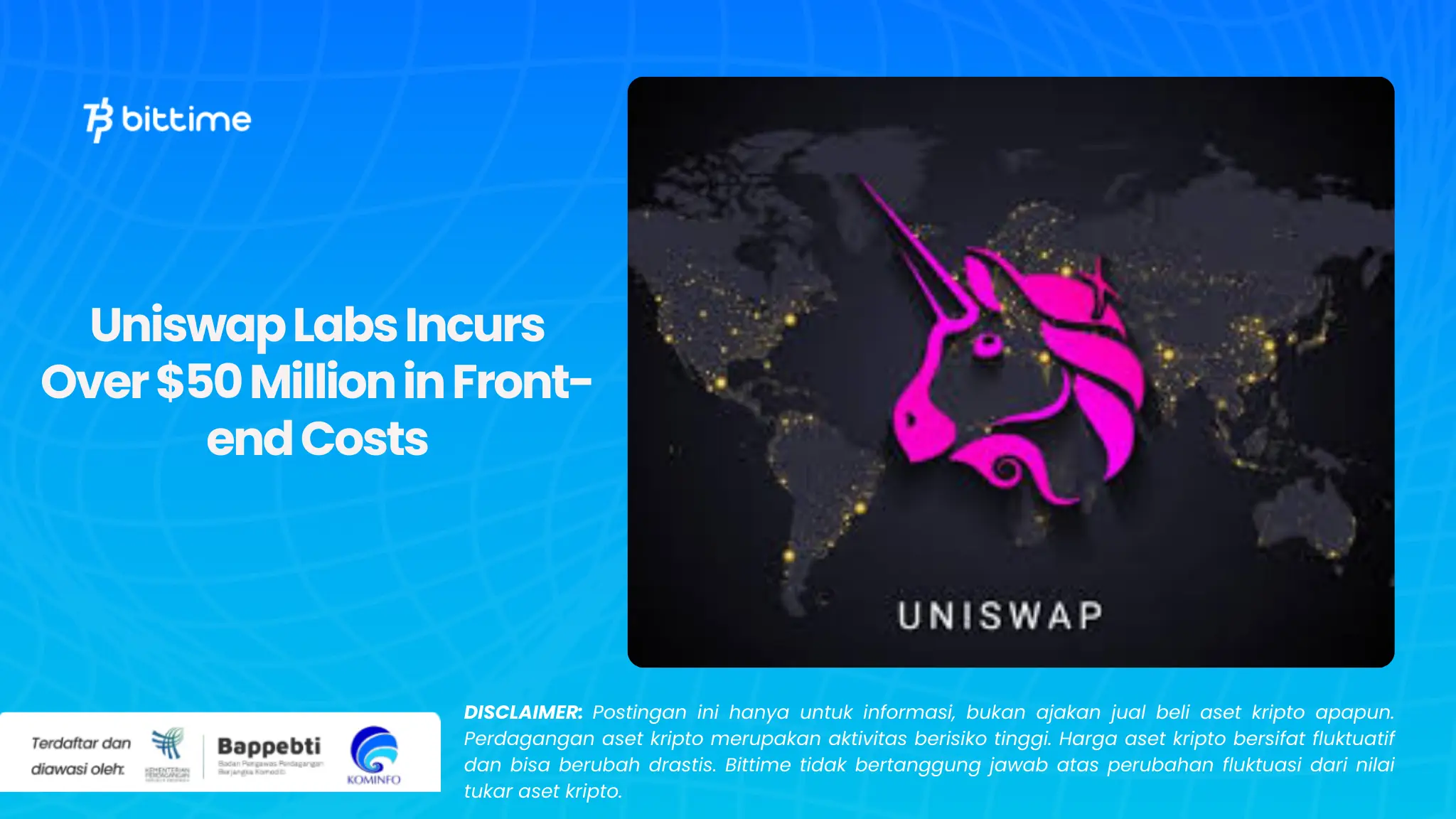 Uniswap Labs Incurs Over $50 Million in Front-end Costs