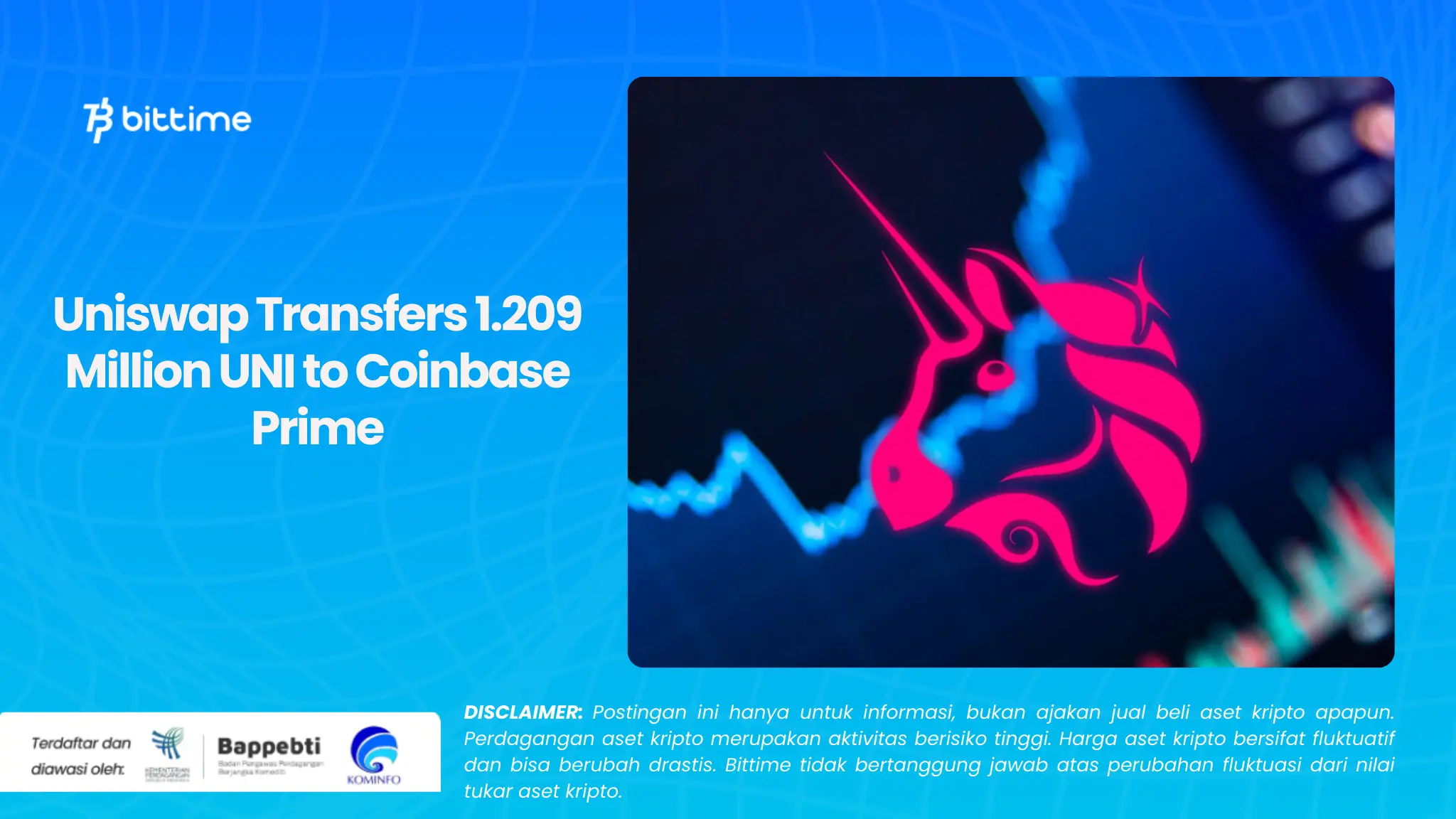 Uniswap Transfers 1.209 Million UNI to Coinbase Prime