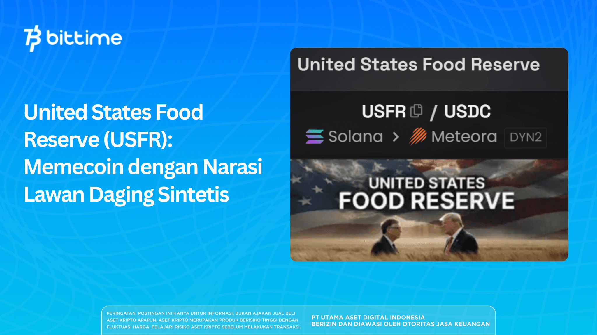 United States Food Reserve (USFR): Memecoin dengan Narasi Lawan Daging Sintetis