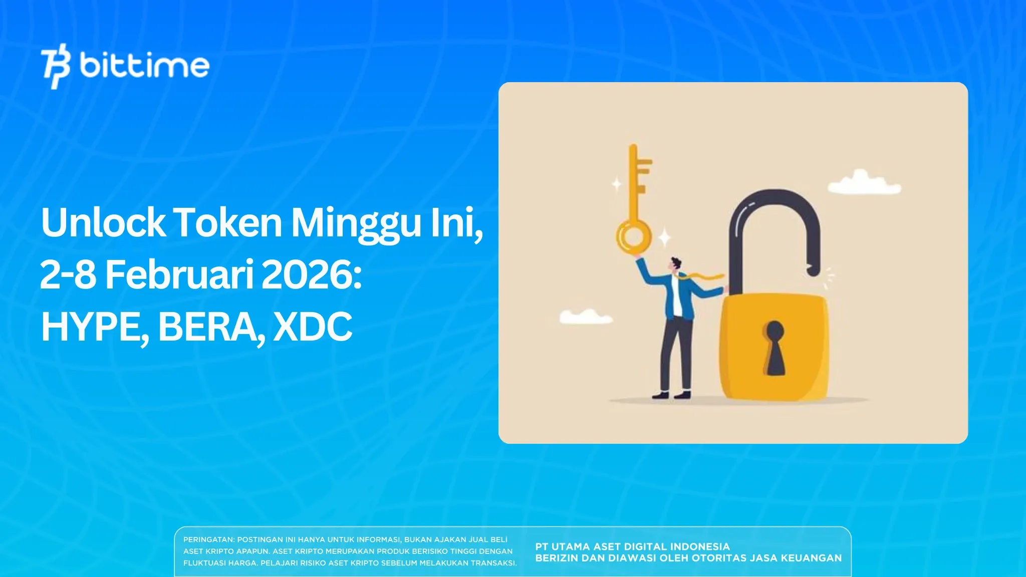 Unlock Token Minggu Ini, 2-8 Februari 2026: HYPE, BERA, XDC