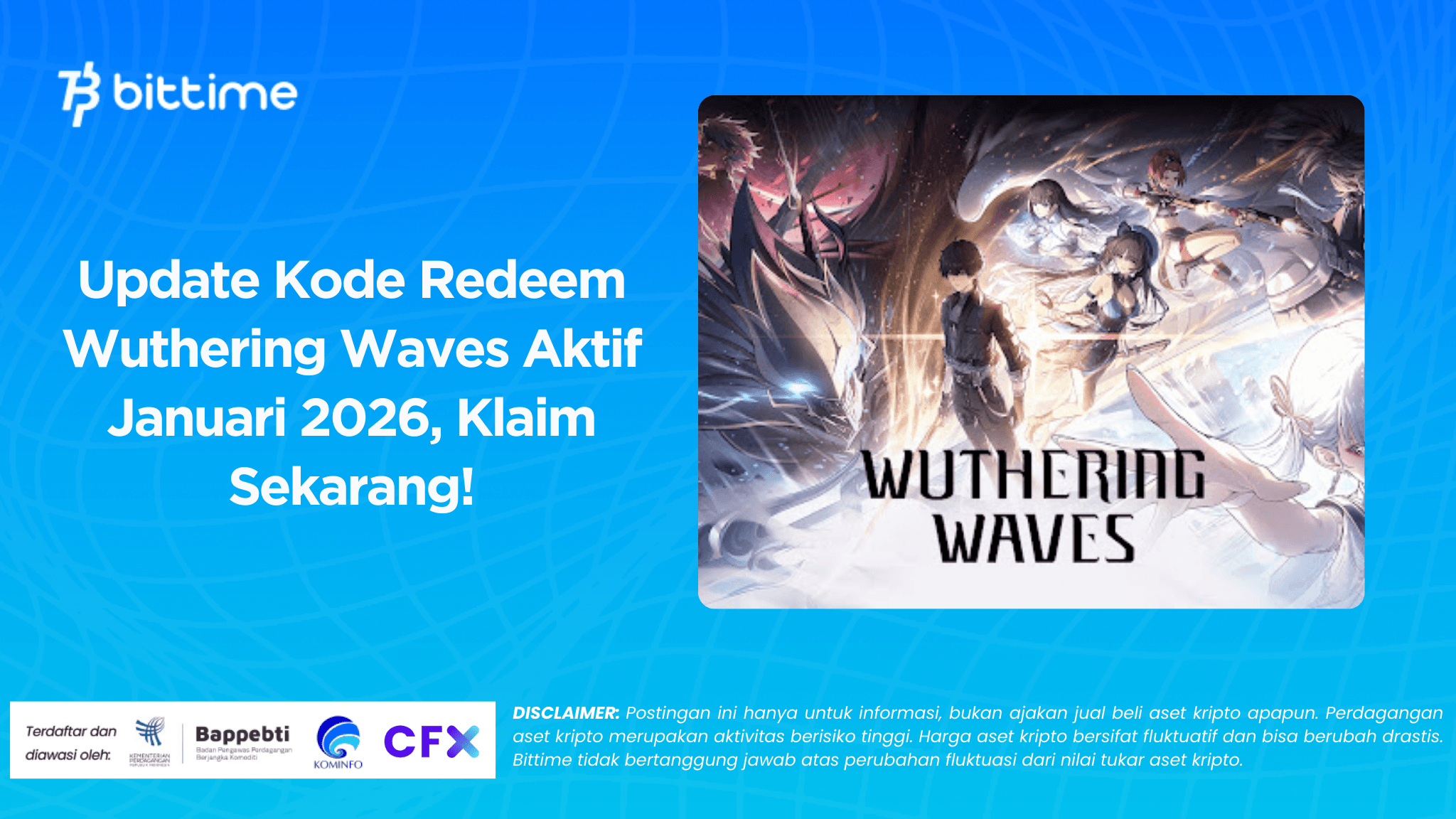 Update Kode Redeem Wuthering Waves Aktif Januari 2026, Klaim Sekarang!
