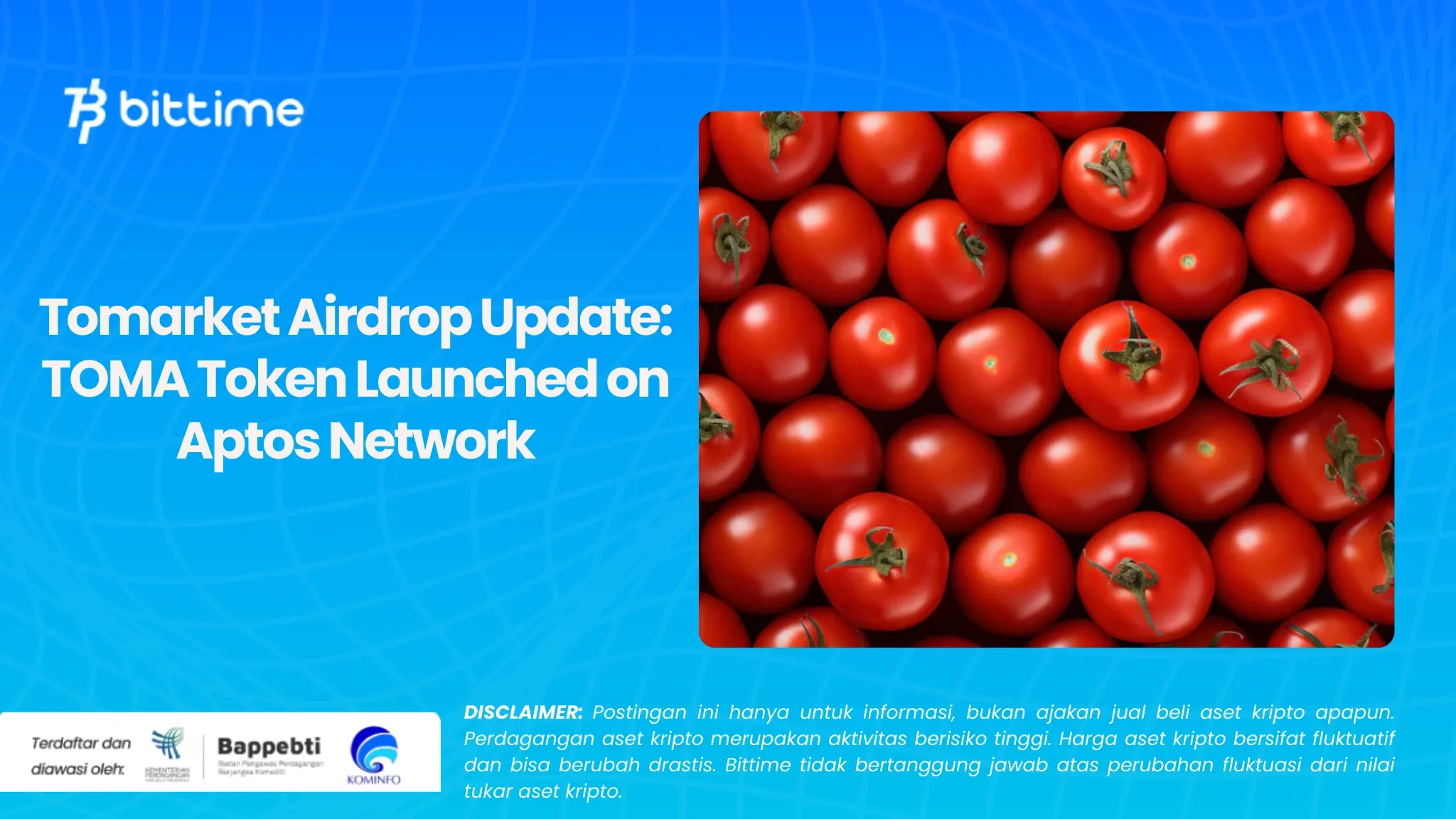 Update Tomarket Airdrop Token TOMA Diluncurkan di Jaringan Aptos.