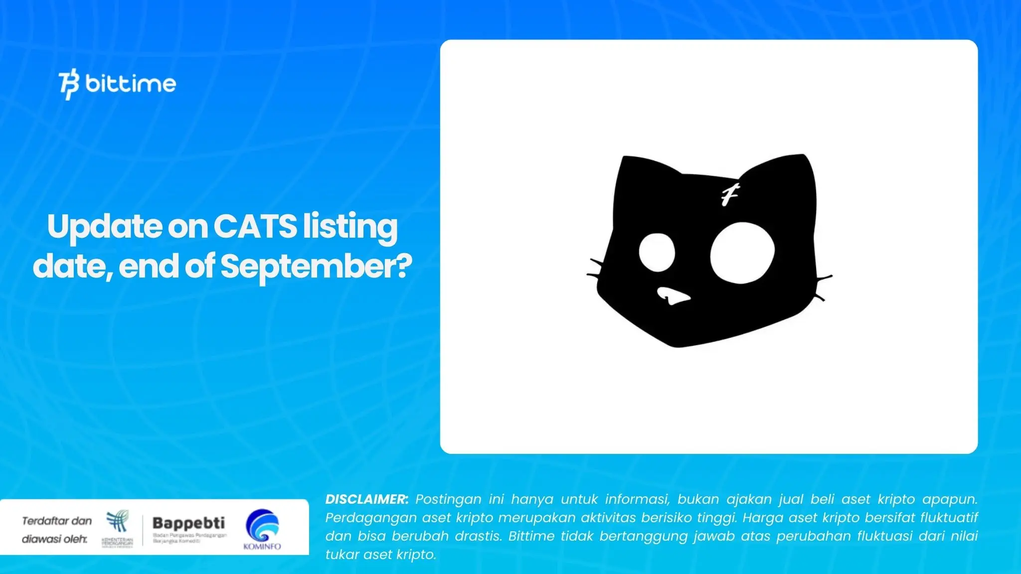 Update on CATS listing date, end of September.webp