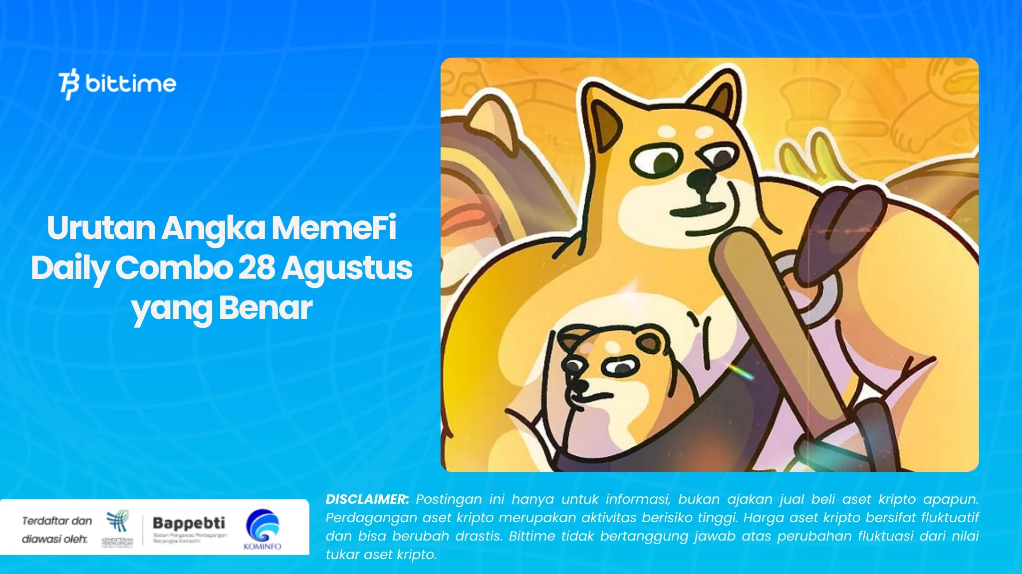 Urutan Angka MemeFi Daily Combo 28 Agustus yang Benar