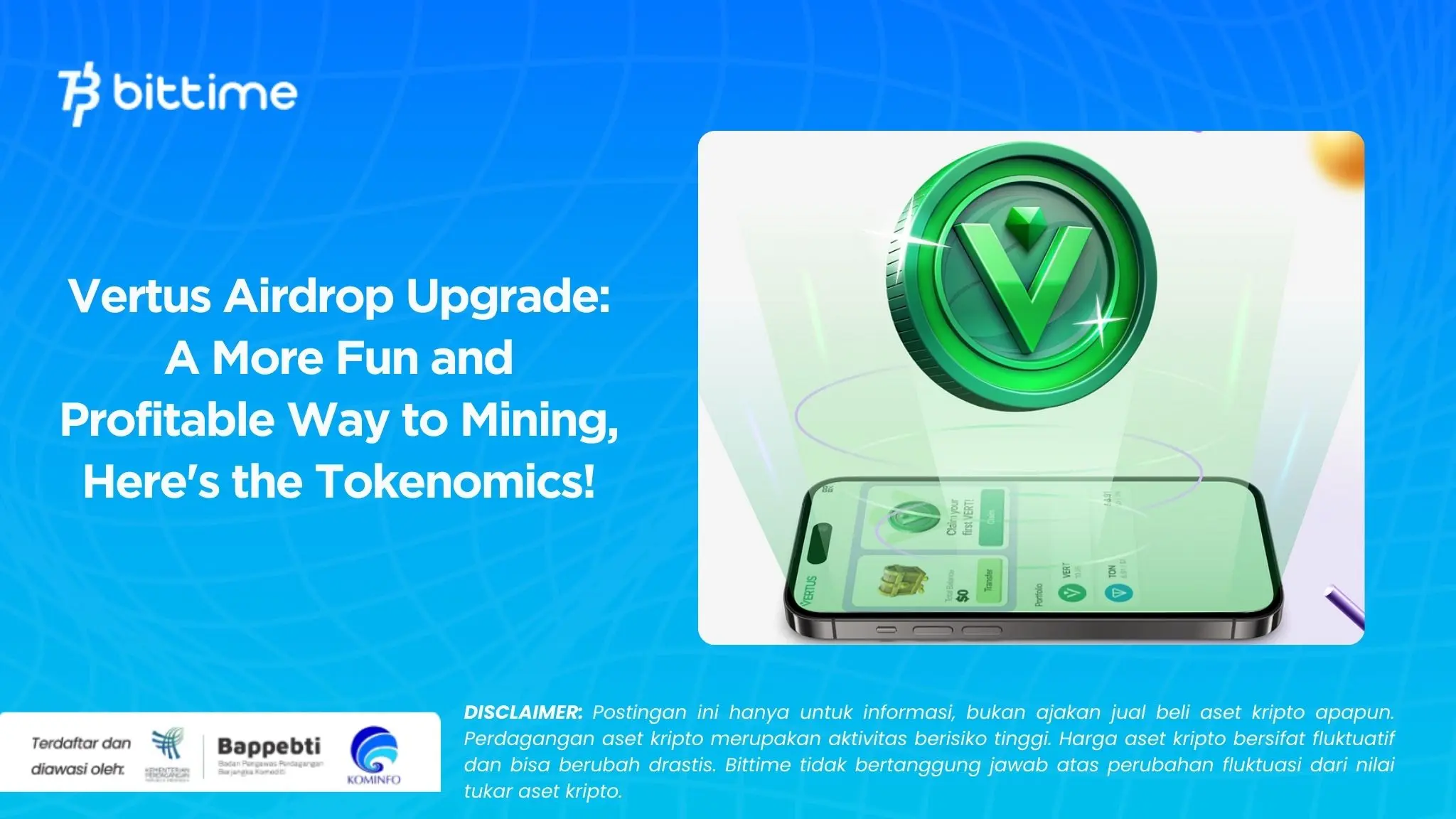 Vertus Airdrop Upgrade: A More Fun and Profitable Way to Mining, Here's the Tokenomics!