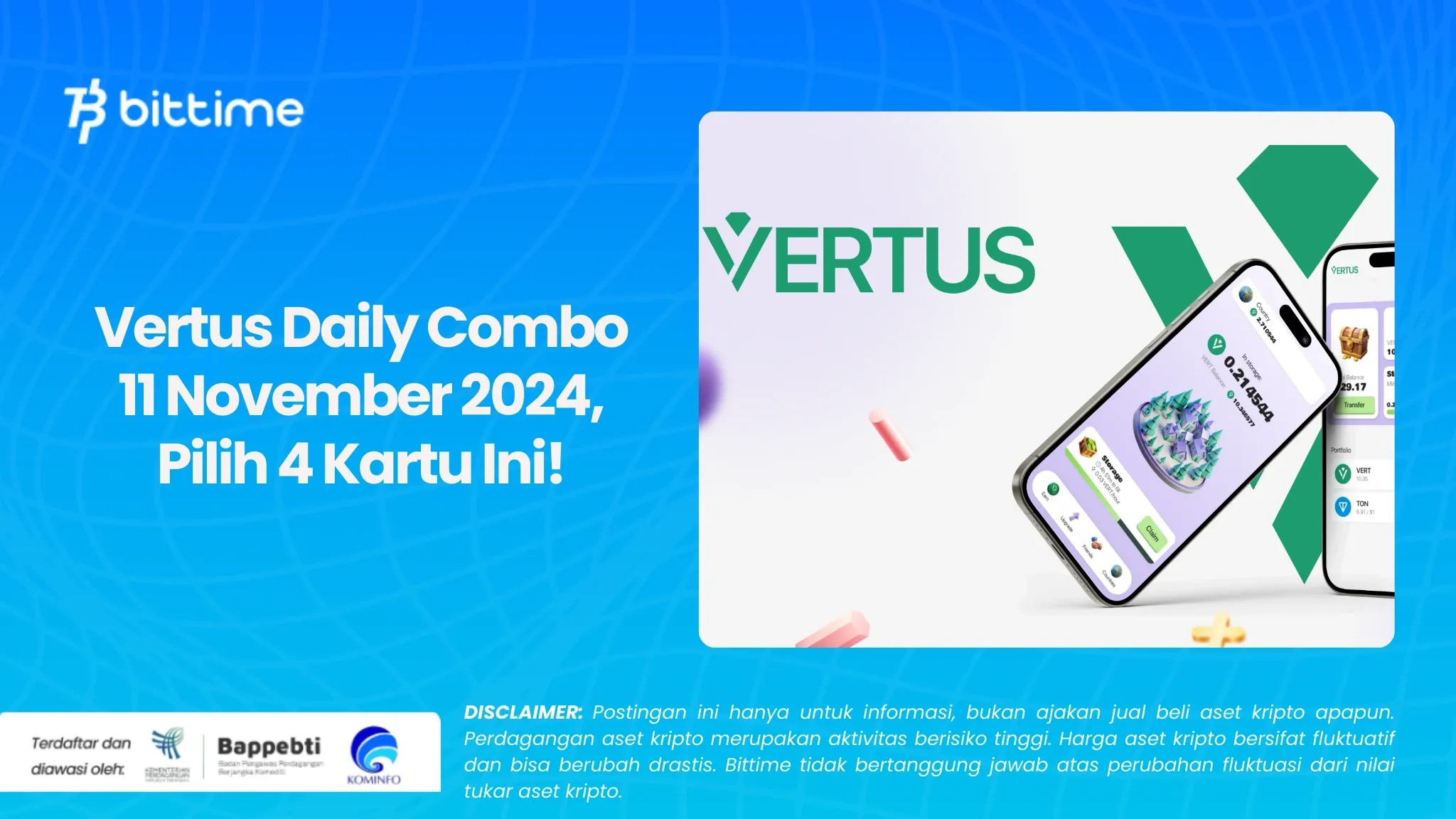 Vertus Daily Combo 11 November 2024, Pilih 4 Kartu Ini!.webp