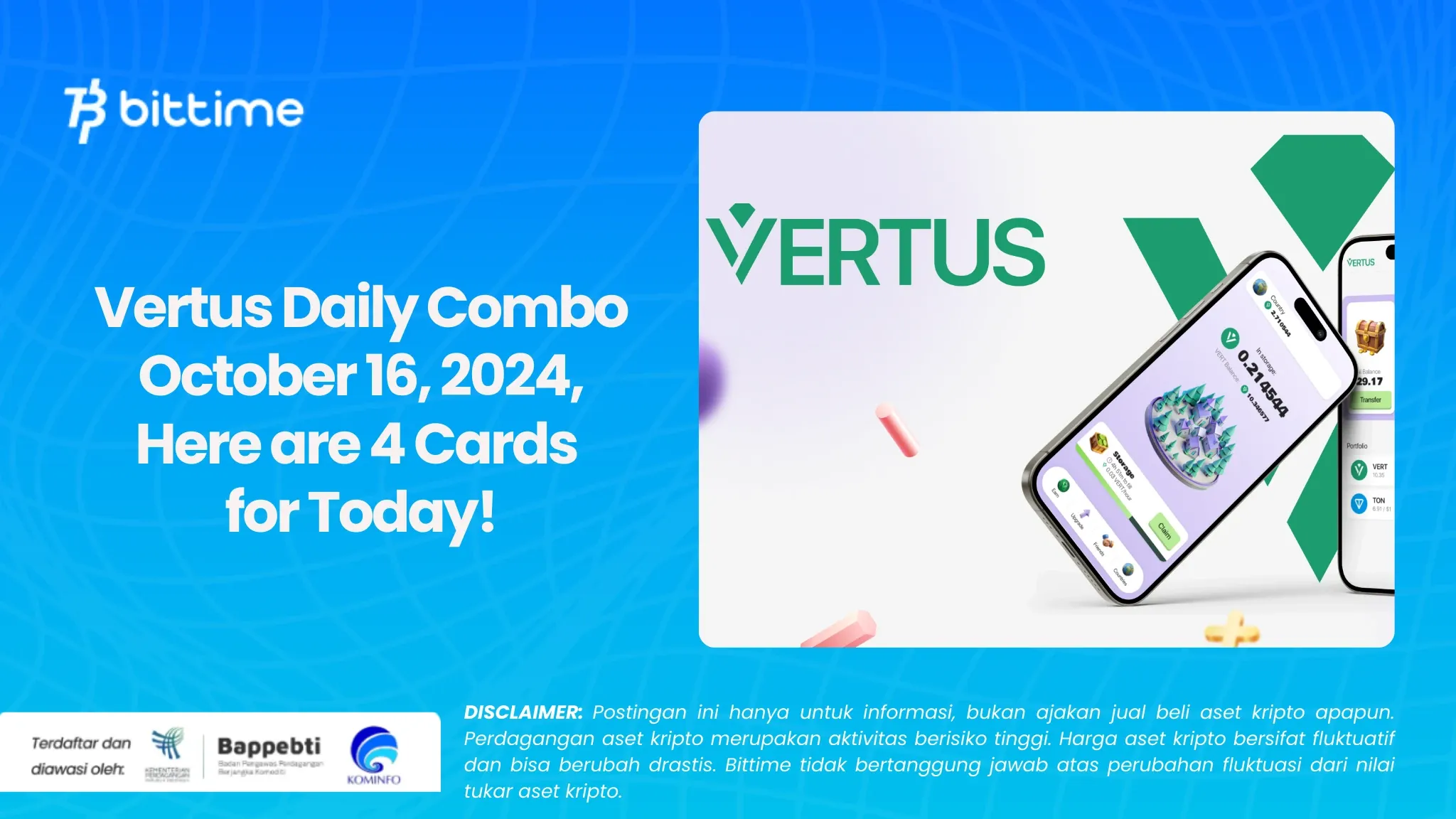 Vertus Daily Combo October 16, 2024