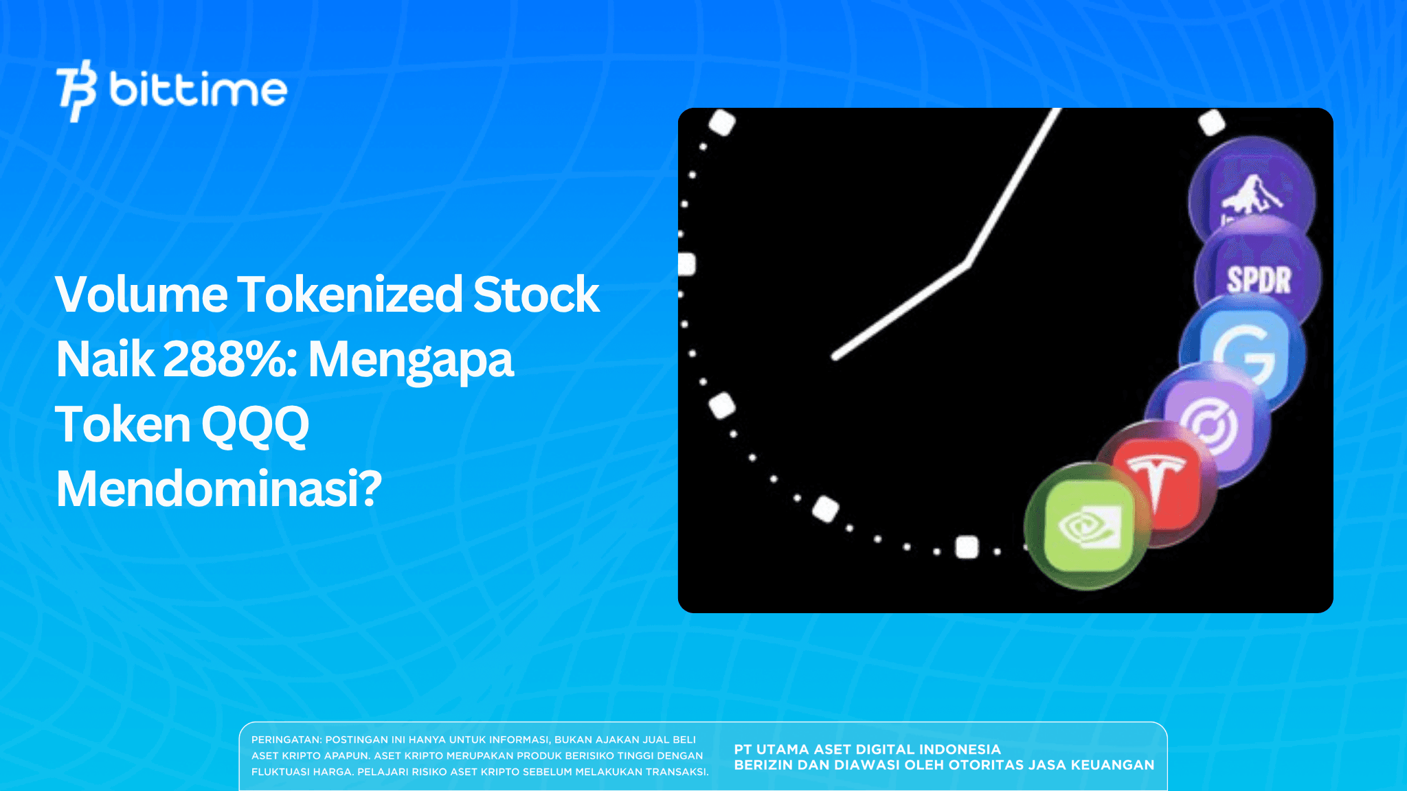 Volume Tokenized Stock Naik 288%: Mengapa Token QQQ Mendominasi?