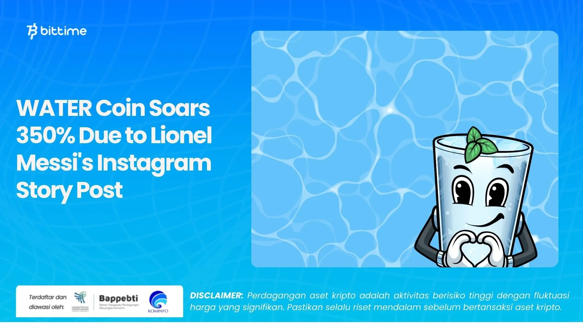 WATER Coin Soars 350% Due to Lionel Messi's Instagram Story Post