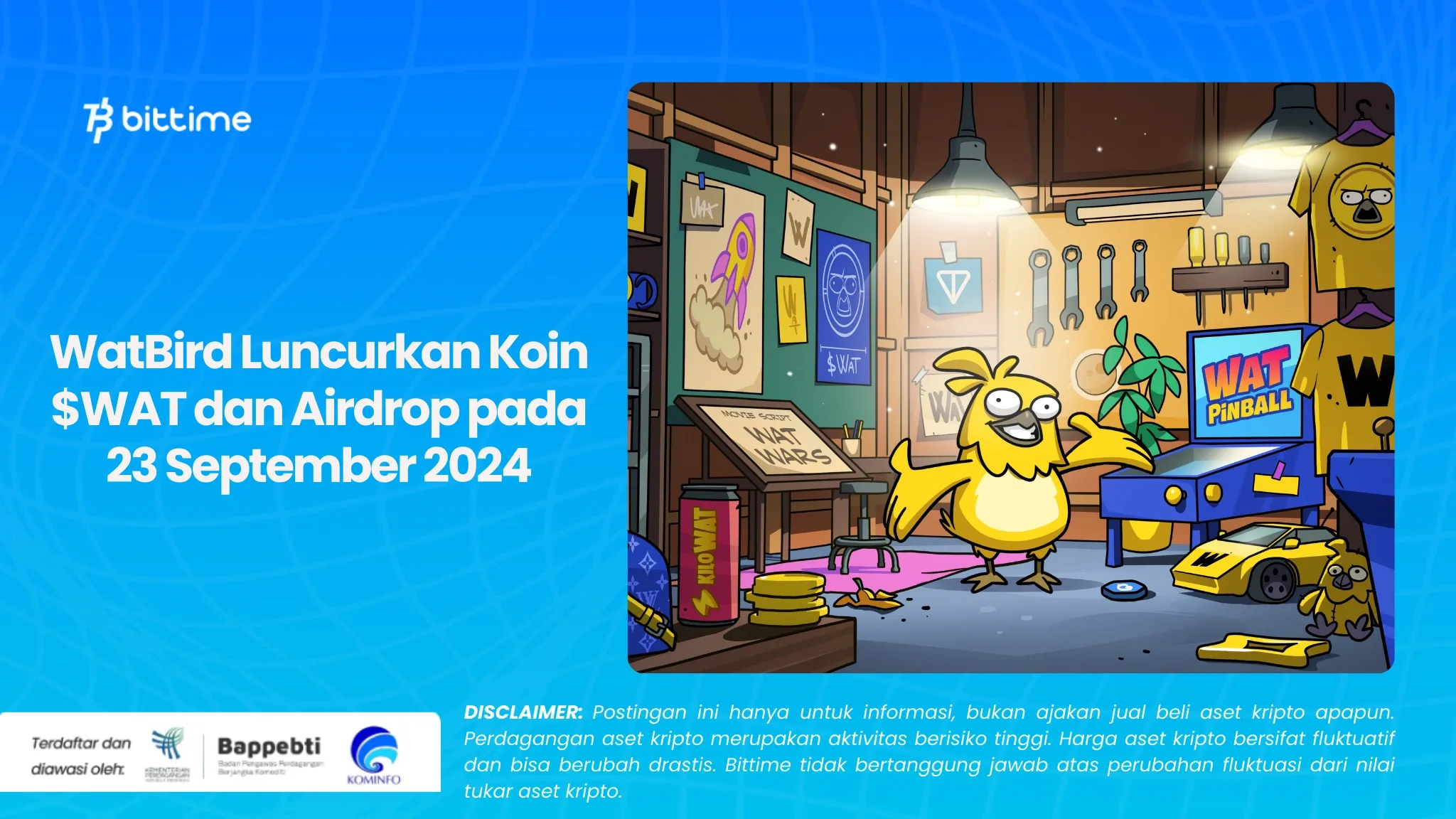 WatBird Luncurkan Koin $WAT dan Airdrop pada 23 September 2024.webp