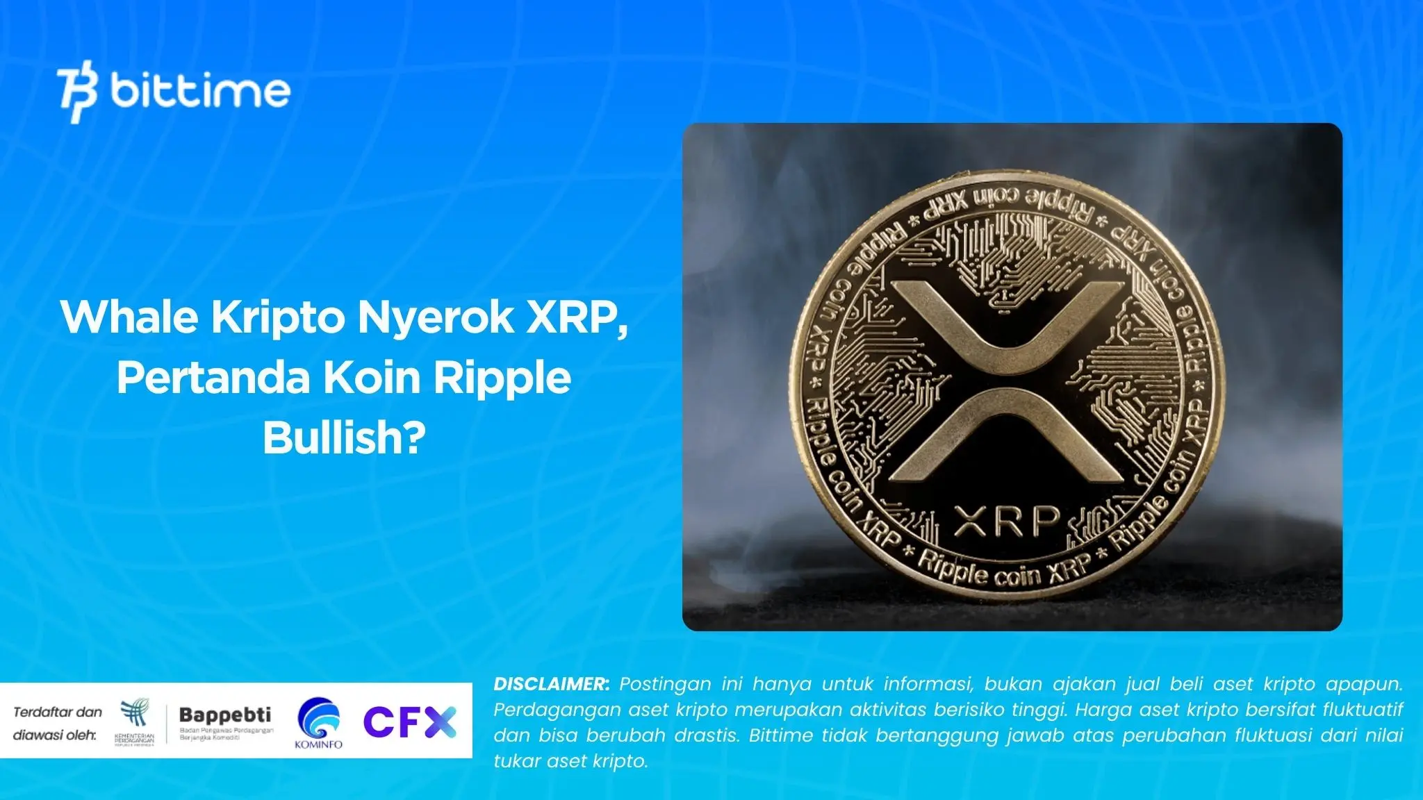 Whale Kripto Nyerok XRP, Pertanda Koin Ripple Bullish.