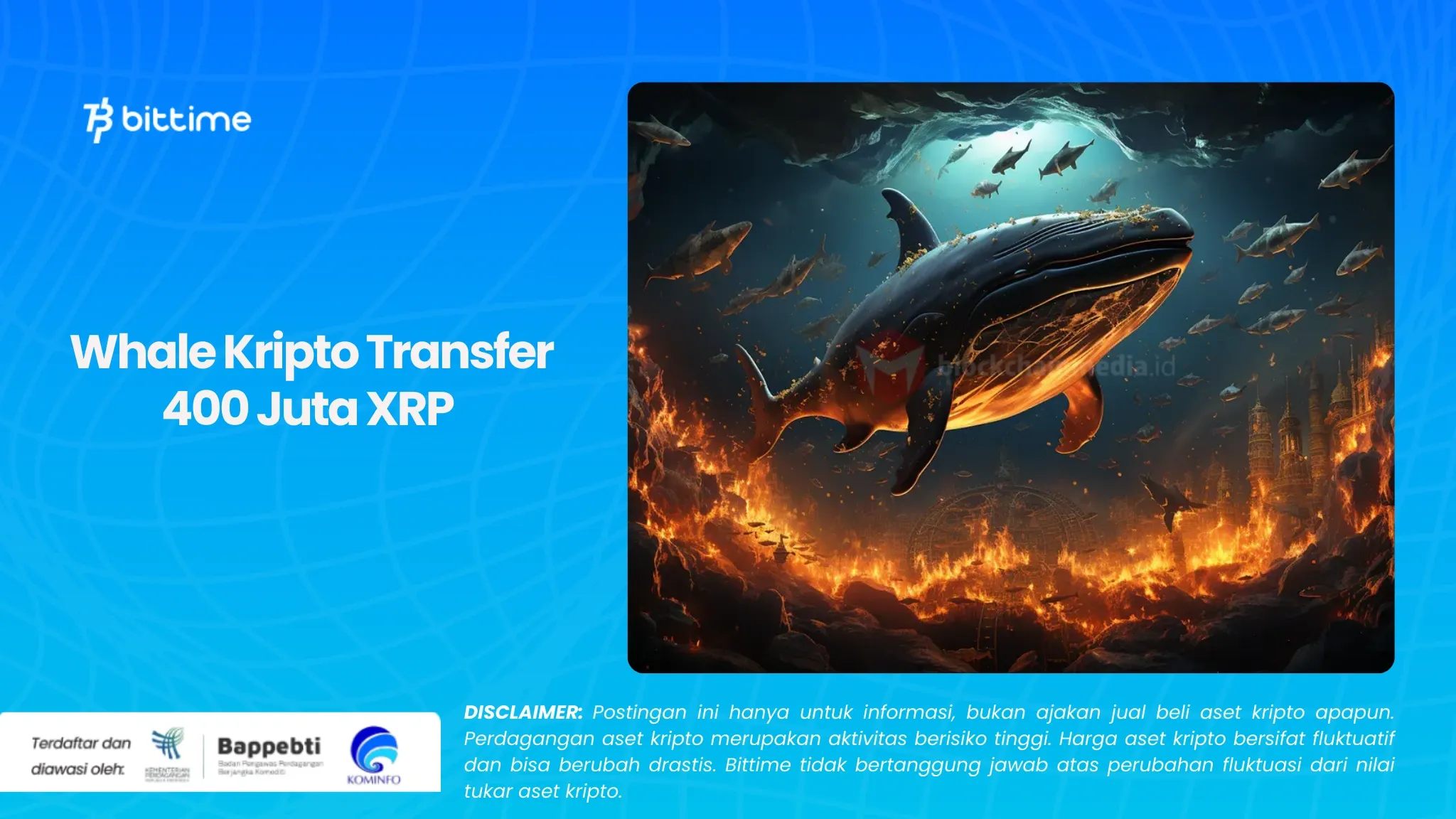 Whale Kripto Transfer 400 Juta XRP