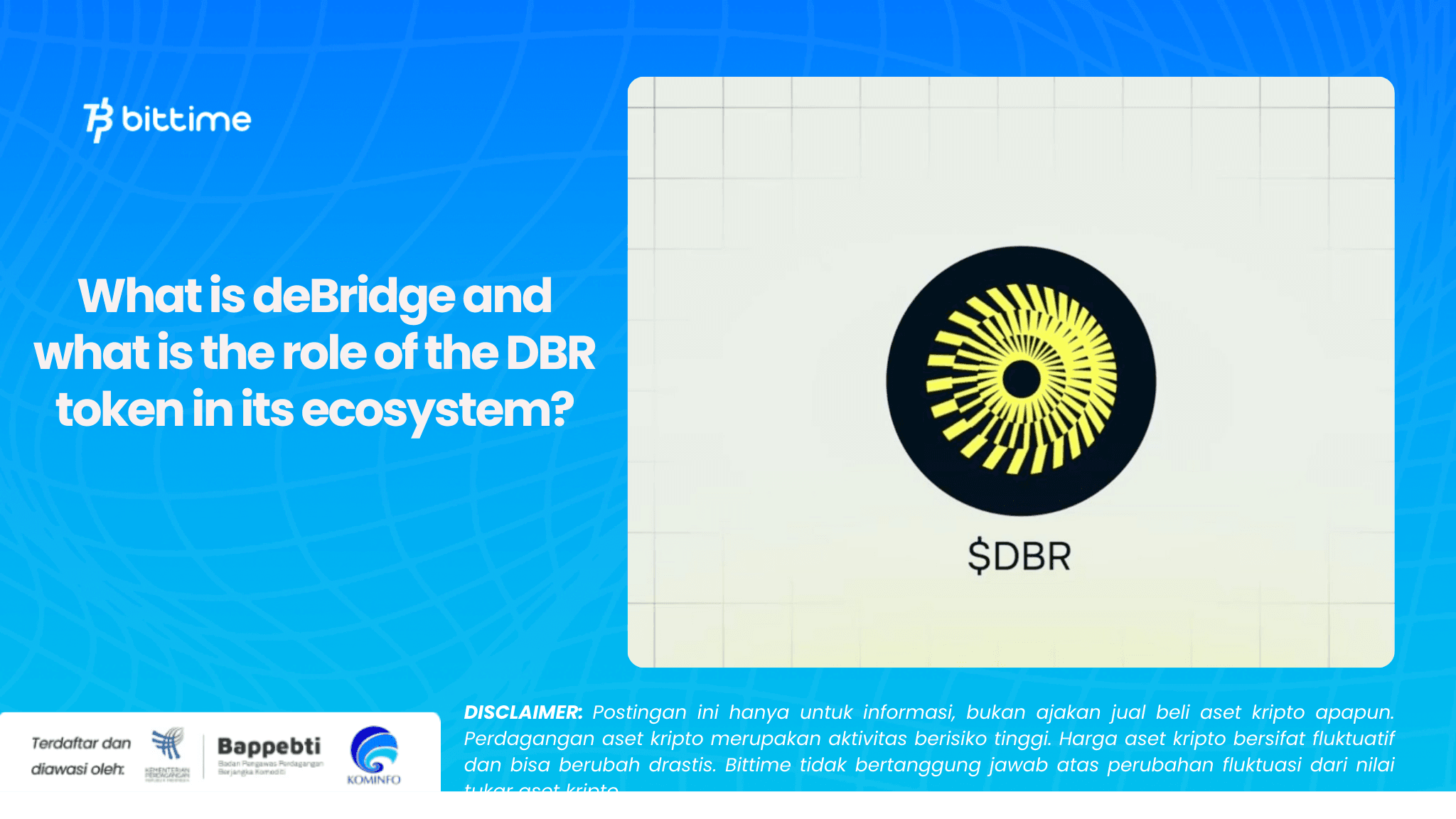 What is deBridge and what is the role of the DBR token in its ecosystem?