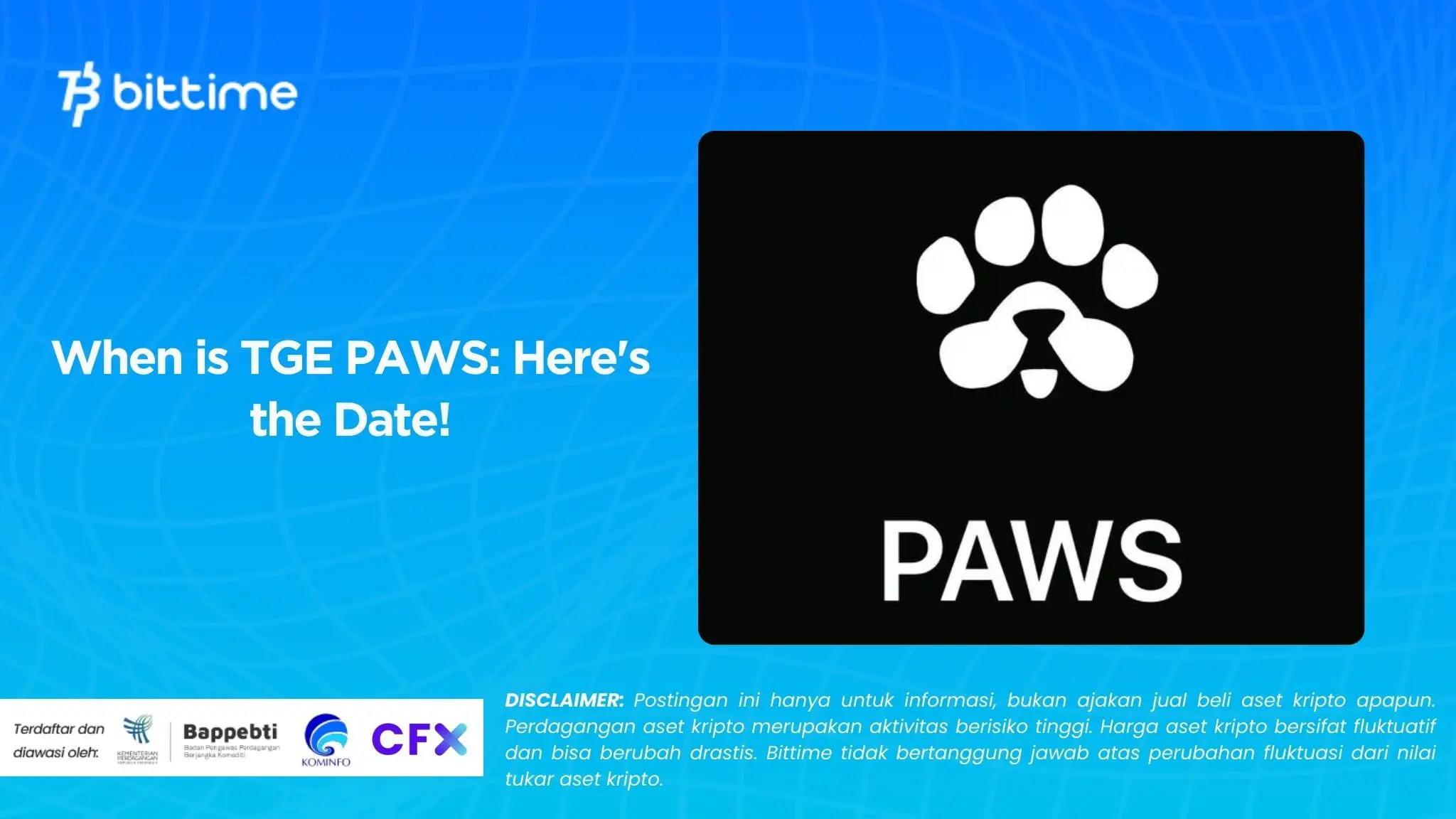 When is TGE PAWS: Here's the Date!