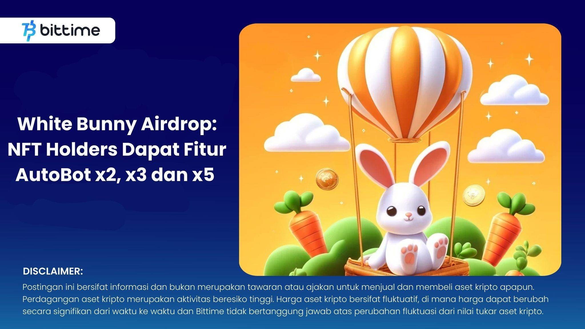 White Bunny Airdrop: NFT Holders Dapat Fitur AutoBot x2, x3 dan x5 