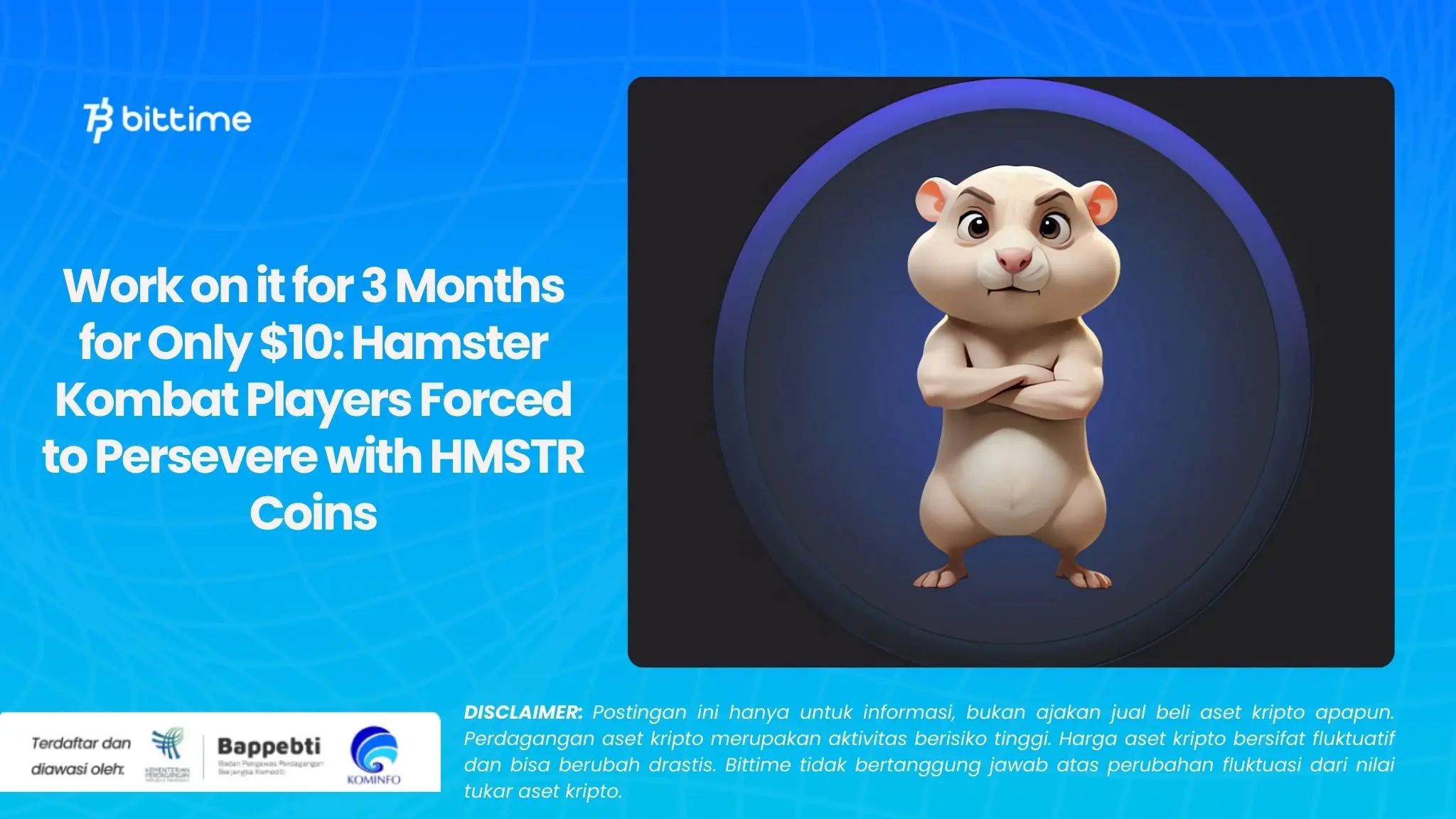 Work on it for 3 Months for Only $10: Hamster Kombat Players Forced to Persevere with HMSTR Coins