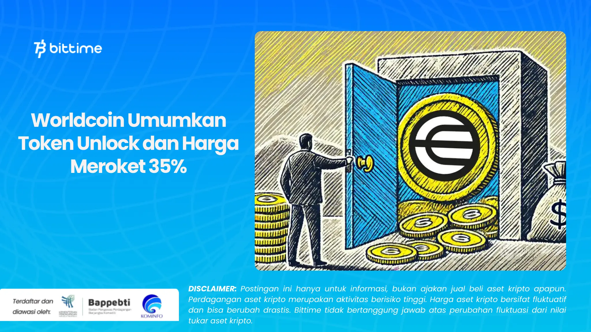 Worldcoin Umumkan Token Unlock dan Harga Meroket 35%