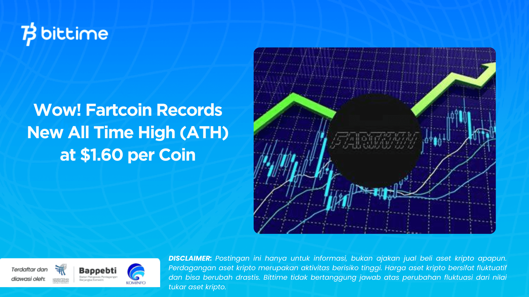   Wow! Fartcoin Records New All Time High (ATH) at $1.60 per Coin