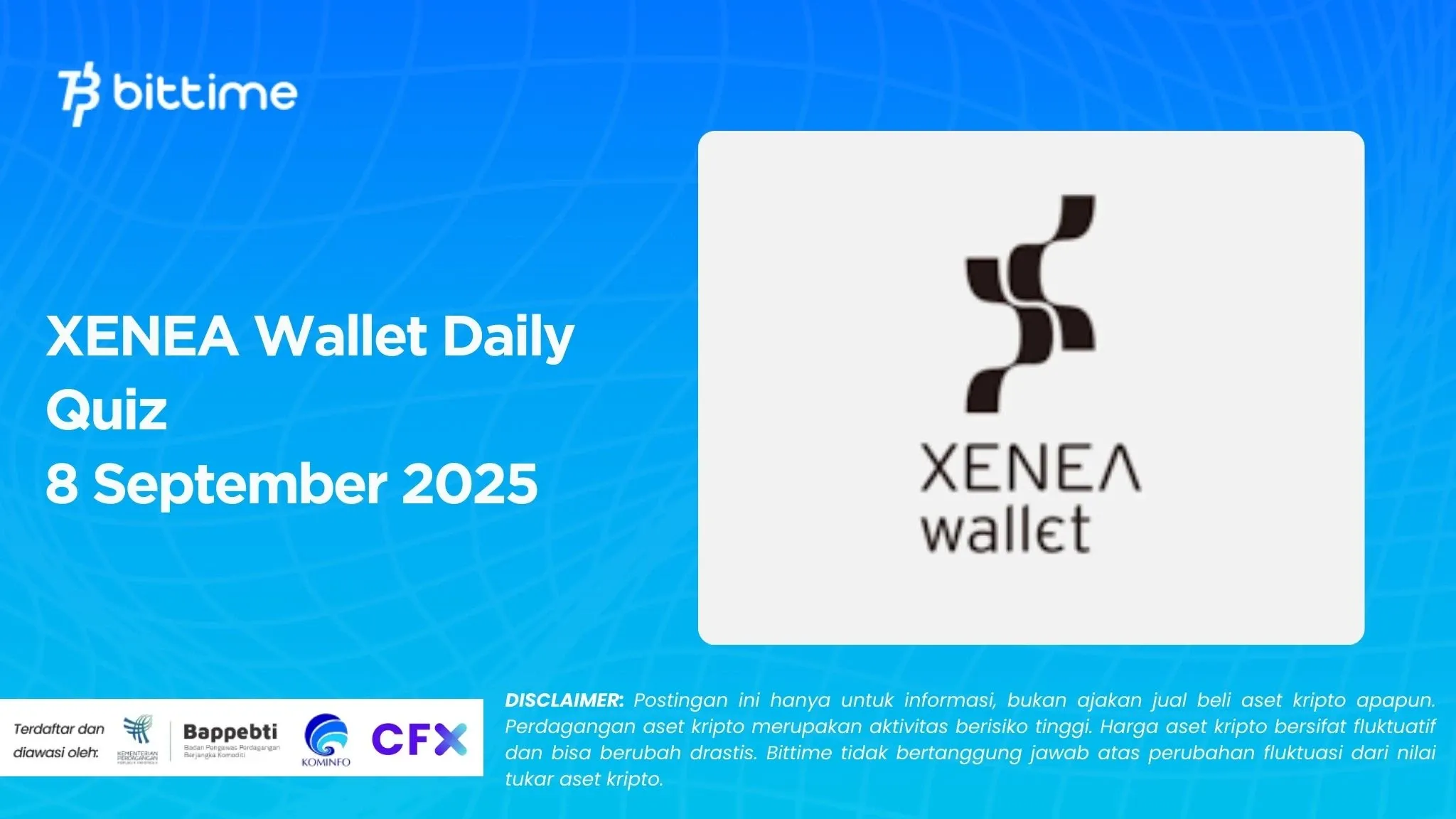 XENEA Wallet Daily Quiz 8 September 2025.webp