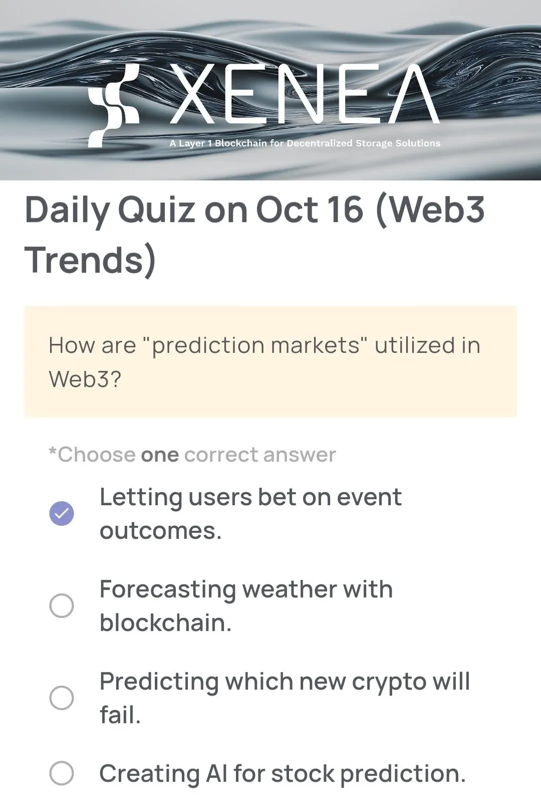 XENEA Wallet Daily Quiz Jawaban Hari Ini & Besok 16 Oktober & 17 Oktober 2025 - jawaban.webp
