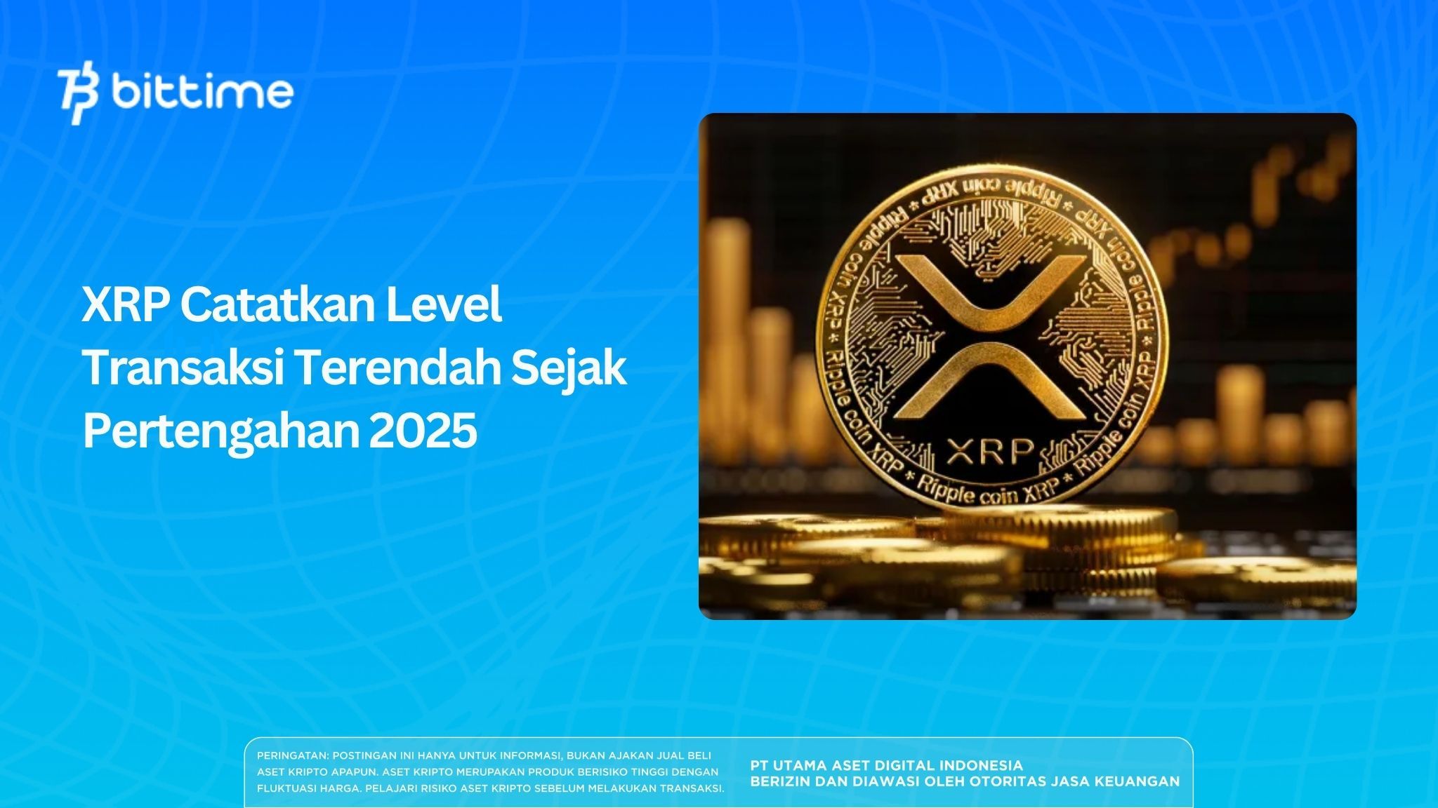 XRP Records Lowest Transaction Level Since Mid-2025