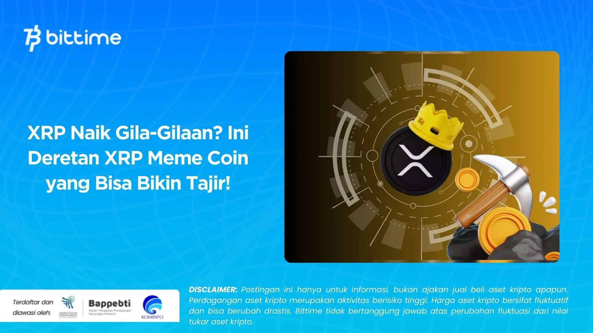 XRP Naik Gila-Gilaan? Ini Deretan XRP Meme Coin yang Bisa Bikin Tajir!