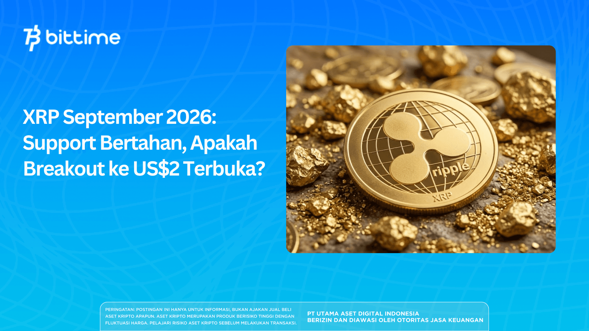 XRP September 2026: Support Bertahan, Apakah Breakout ke US$2 Terbuka?