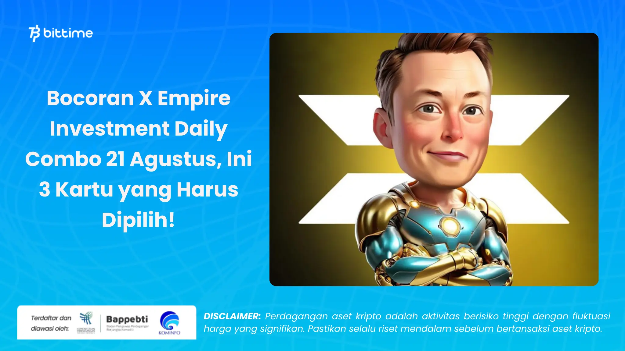 X Empire Investment Daily Combo 21 Agustus - Bittime