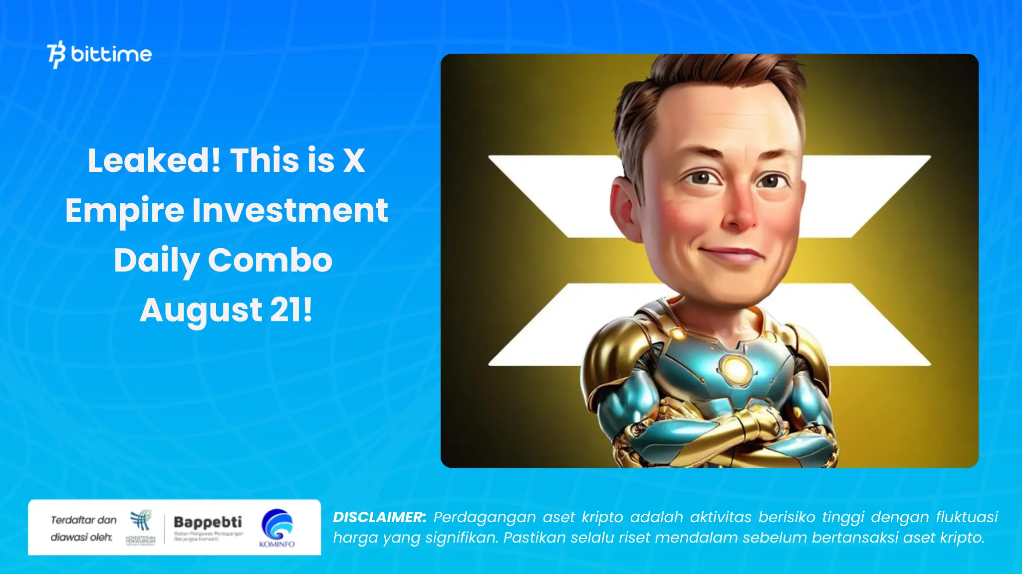 X Empire Investment Daily Combo 21 Agustus - Bittime