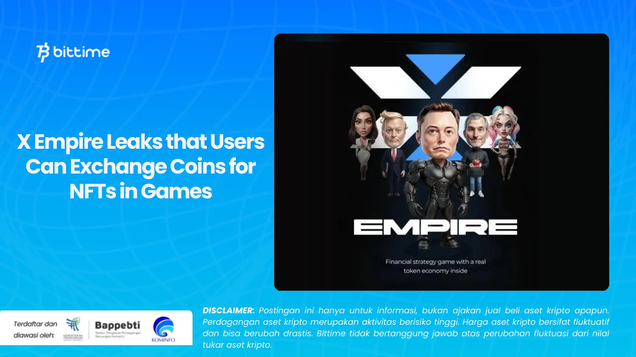 X Empire Leaks that Users Can Exchange Coins for NFTs in Games.webp