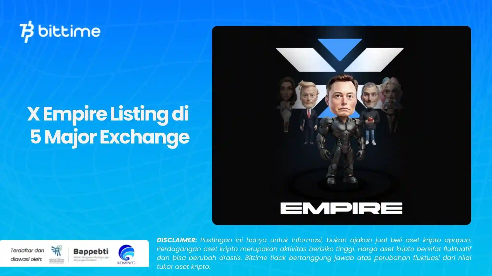 X Empire Listing di 5 Major Exchange.webp