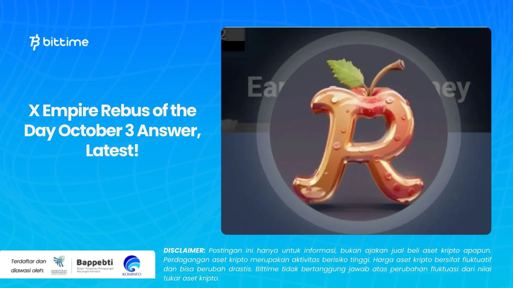 X Empire Rebus of the Day October 3 Answer, Latest!.webp